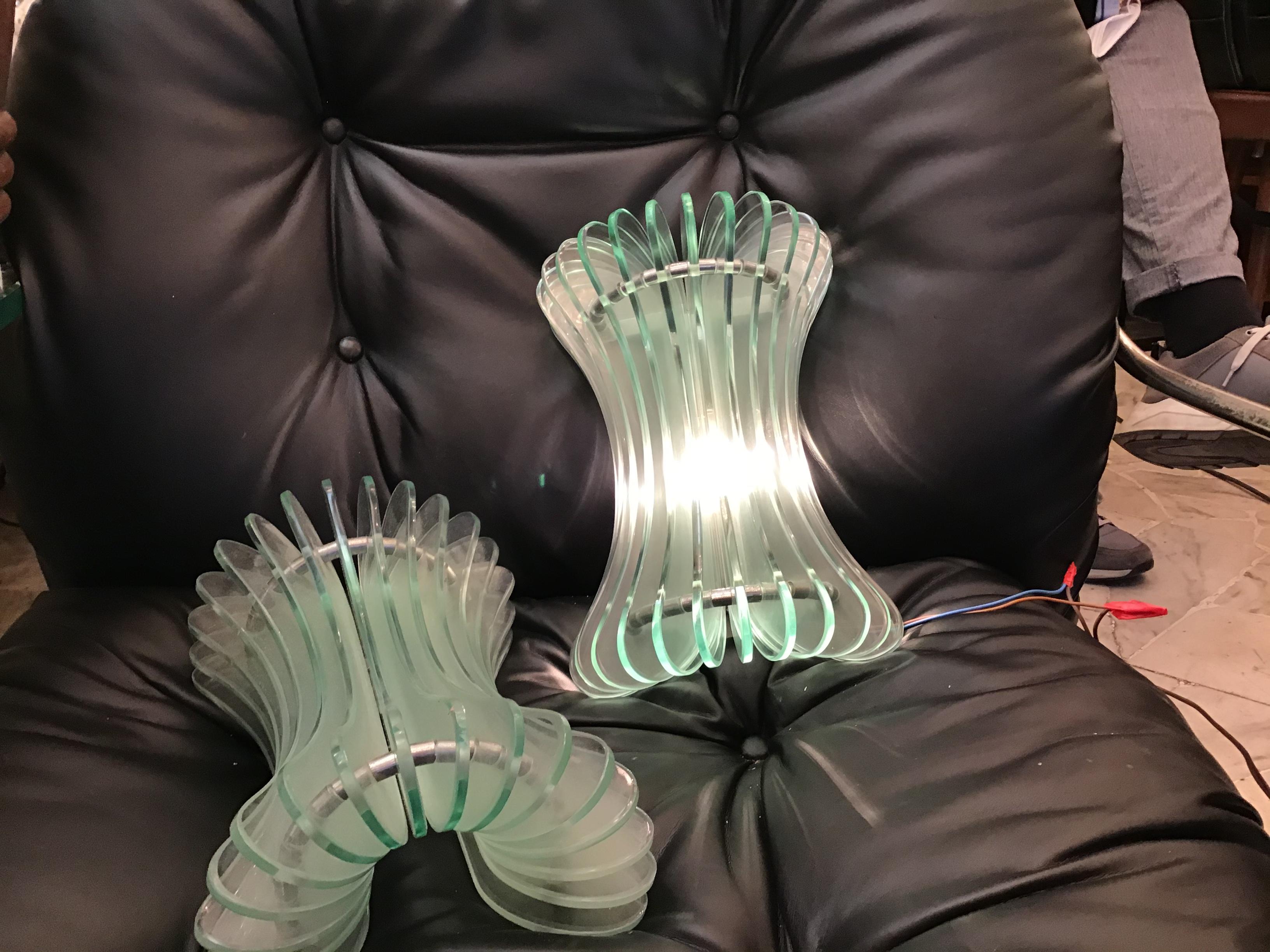 Altro Cristal Arte Vetro Metallo Crome 1950 Italia in vendita