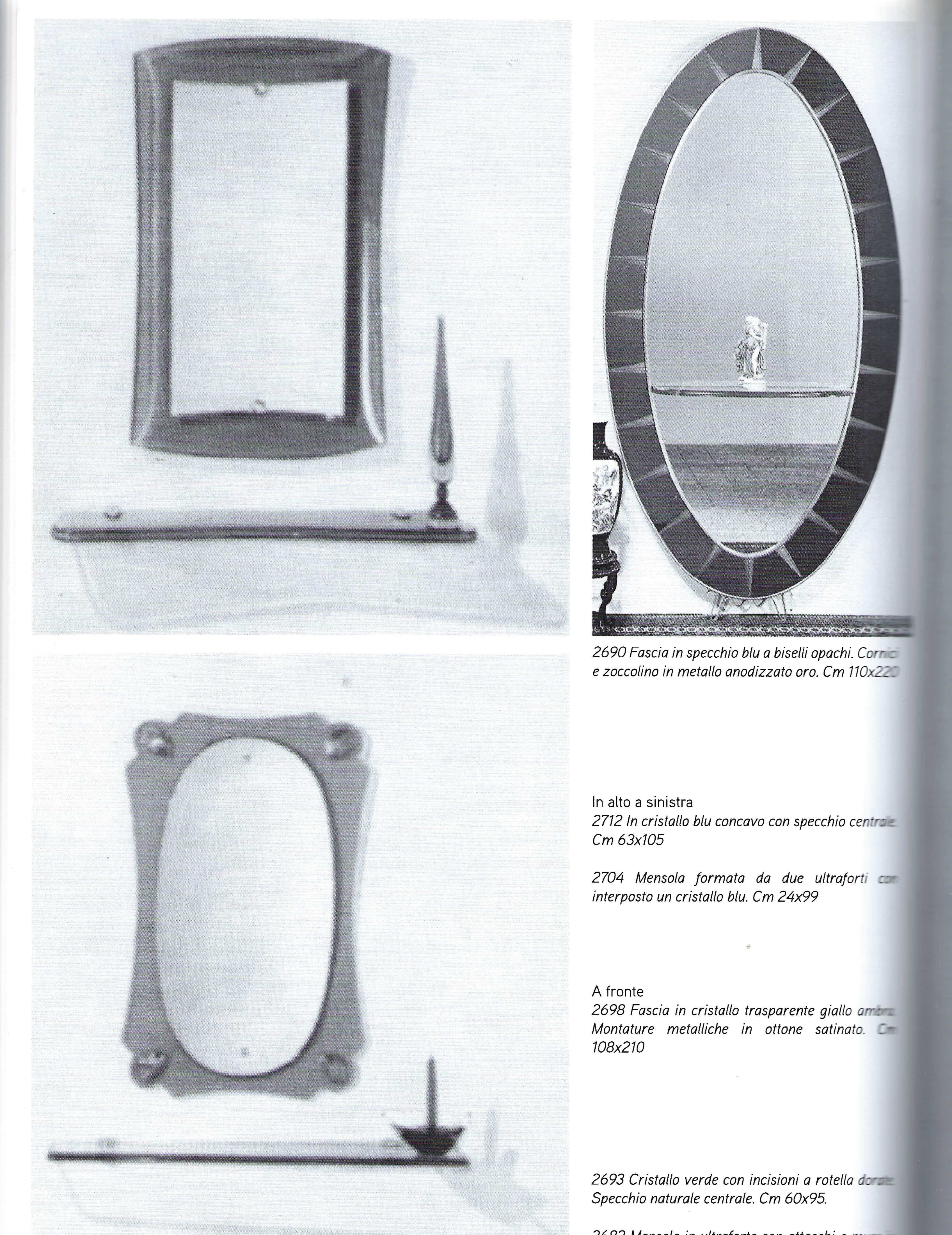 Cristal Art Grand Scale Oval Hand-Cut Beveled Crystal Floor Mirror with Shelf 3