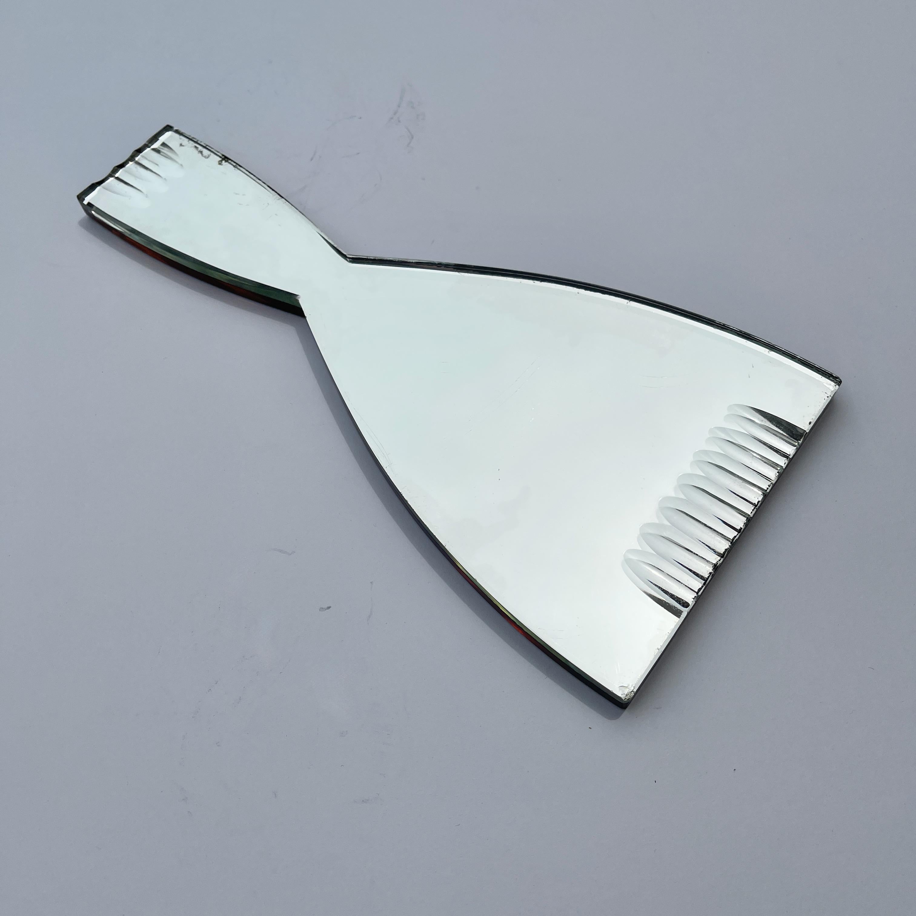 Miroir à la main d'art cristal en vente 1
