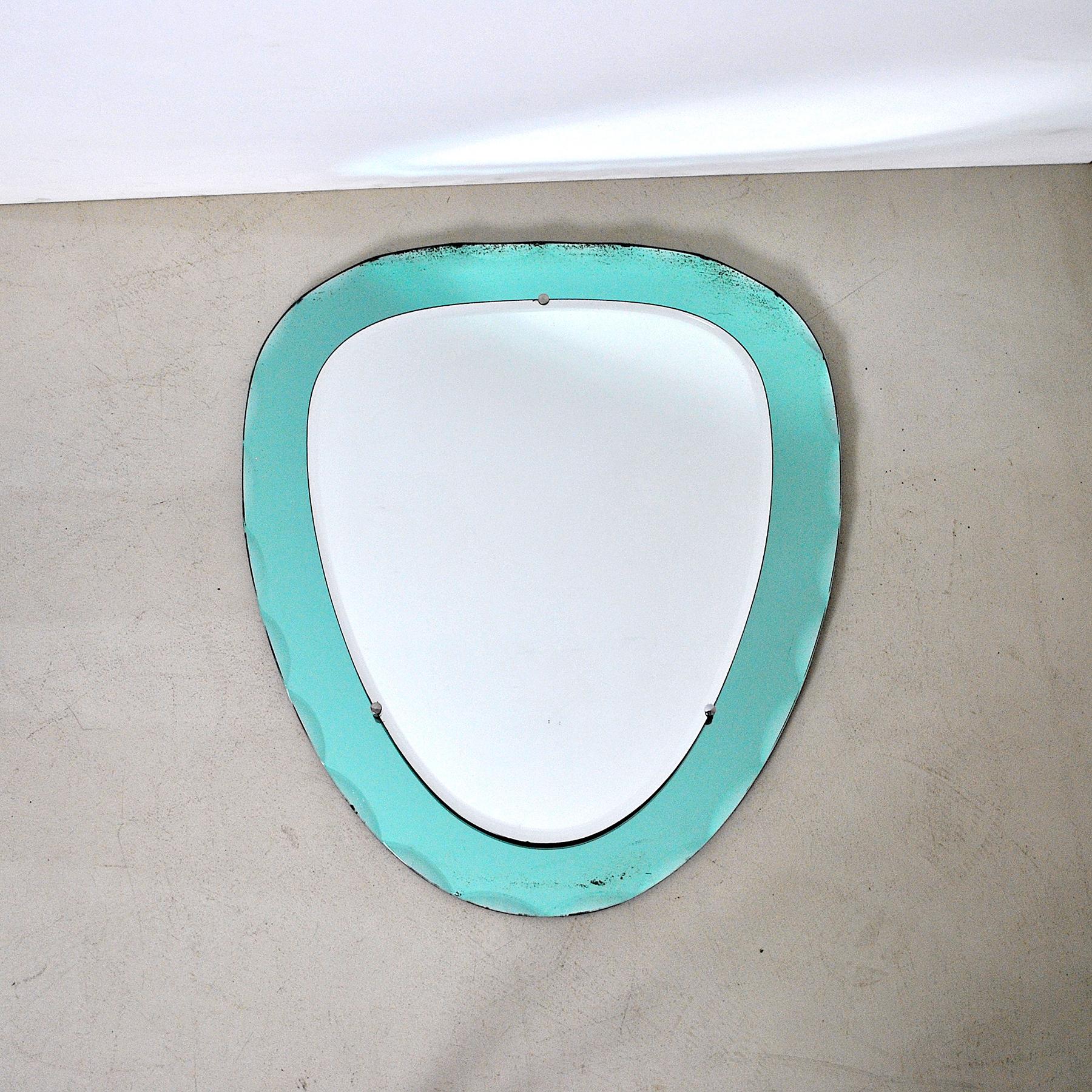 Mid-Century Modern Cristal Art Italian Mid Century Mirror