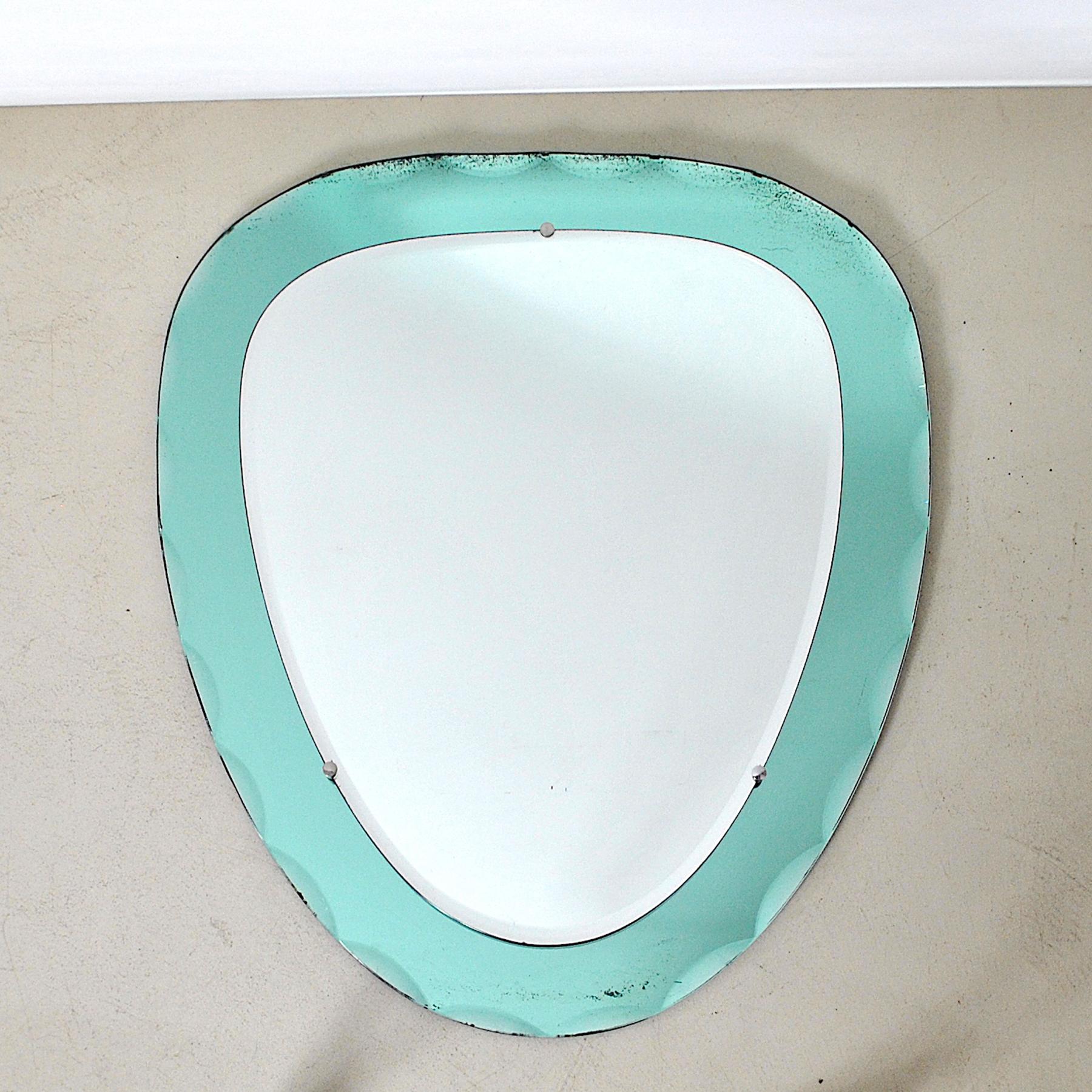 Mid-20th Century Cristal Art Italian Mid Century Mirror