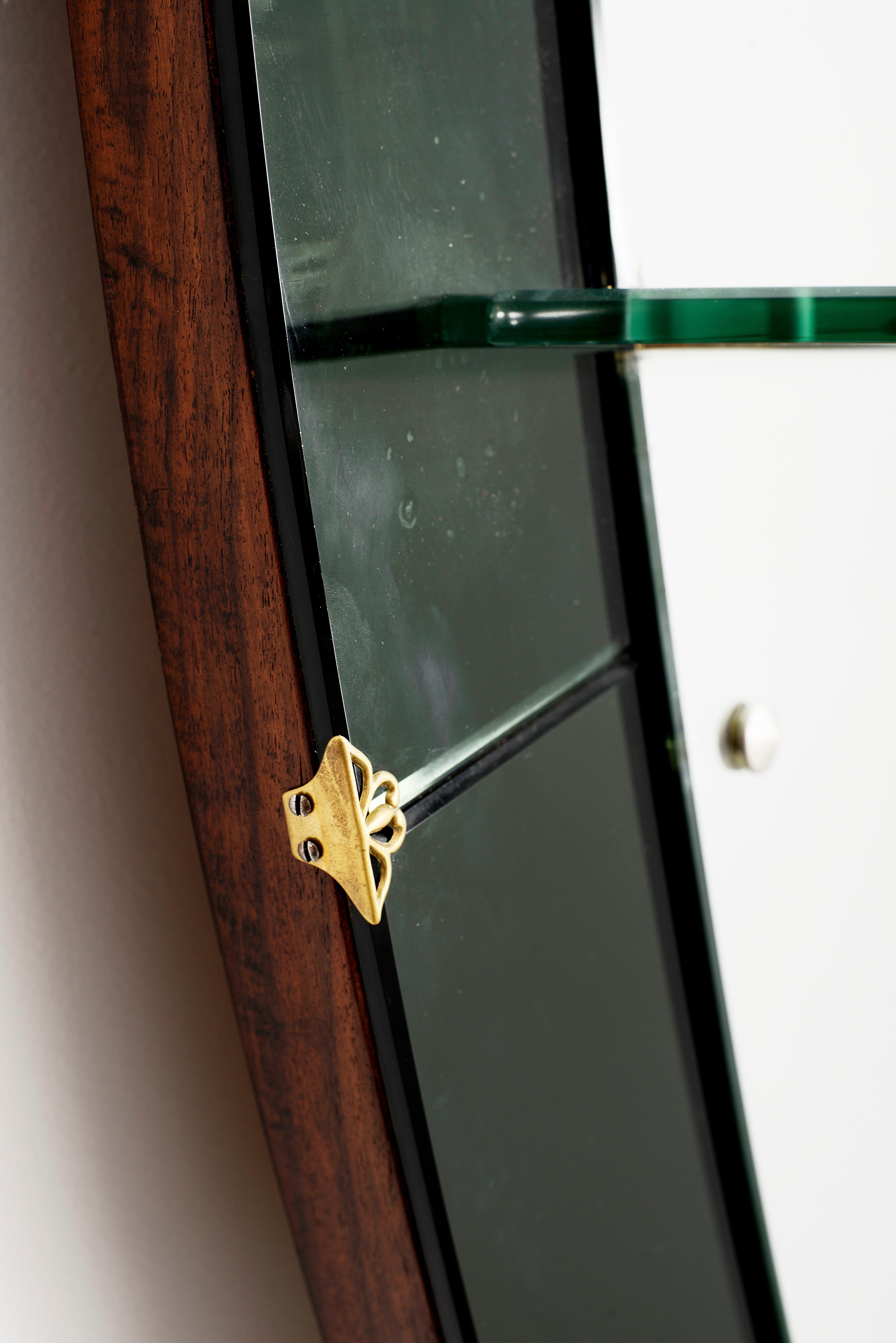 italien Miroir d'art cristal en vente