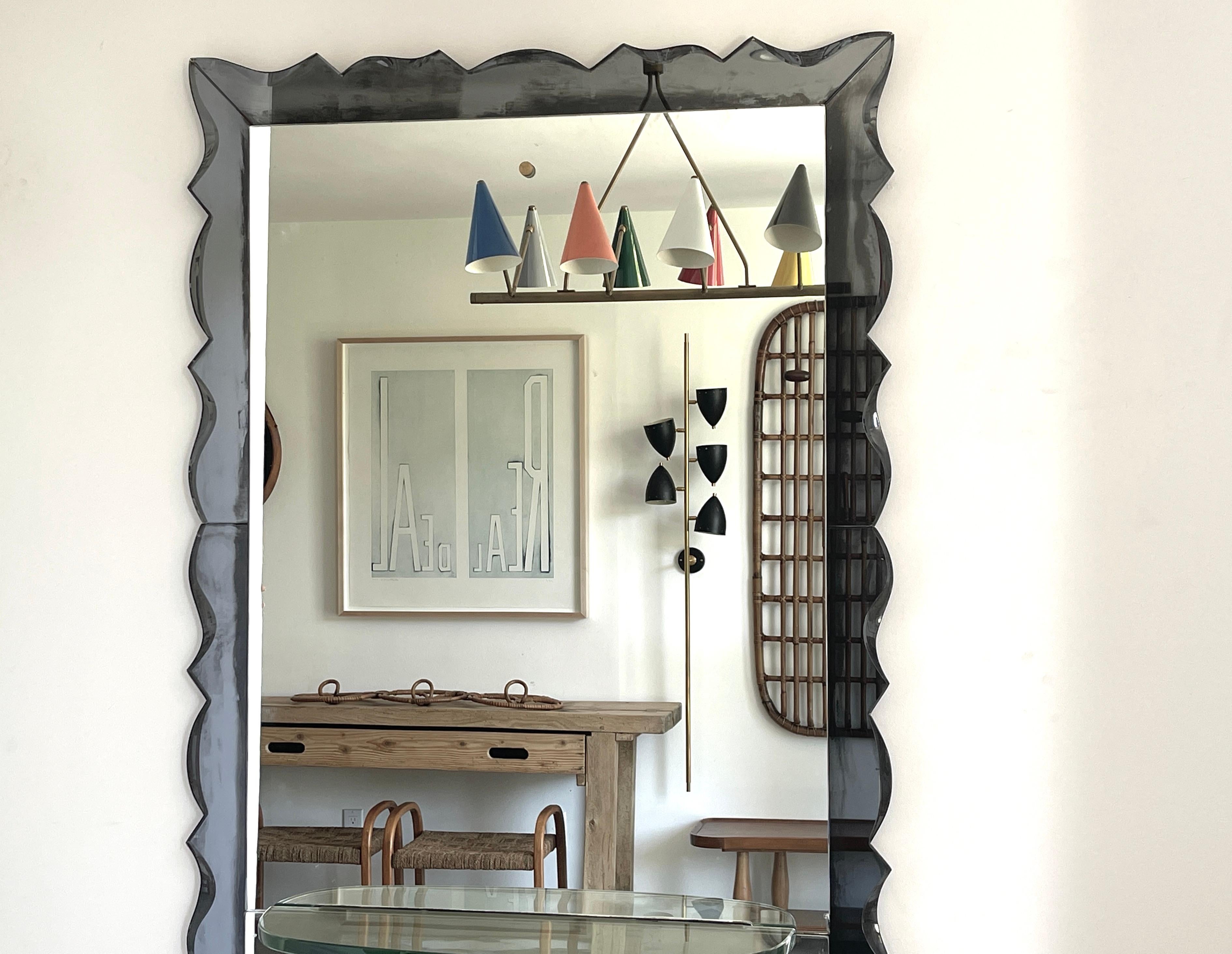 Cristal Art Mirror In Good Condition For Sale In Beverly Hills, CA