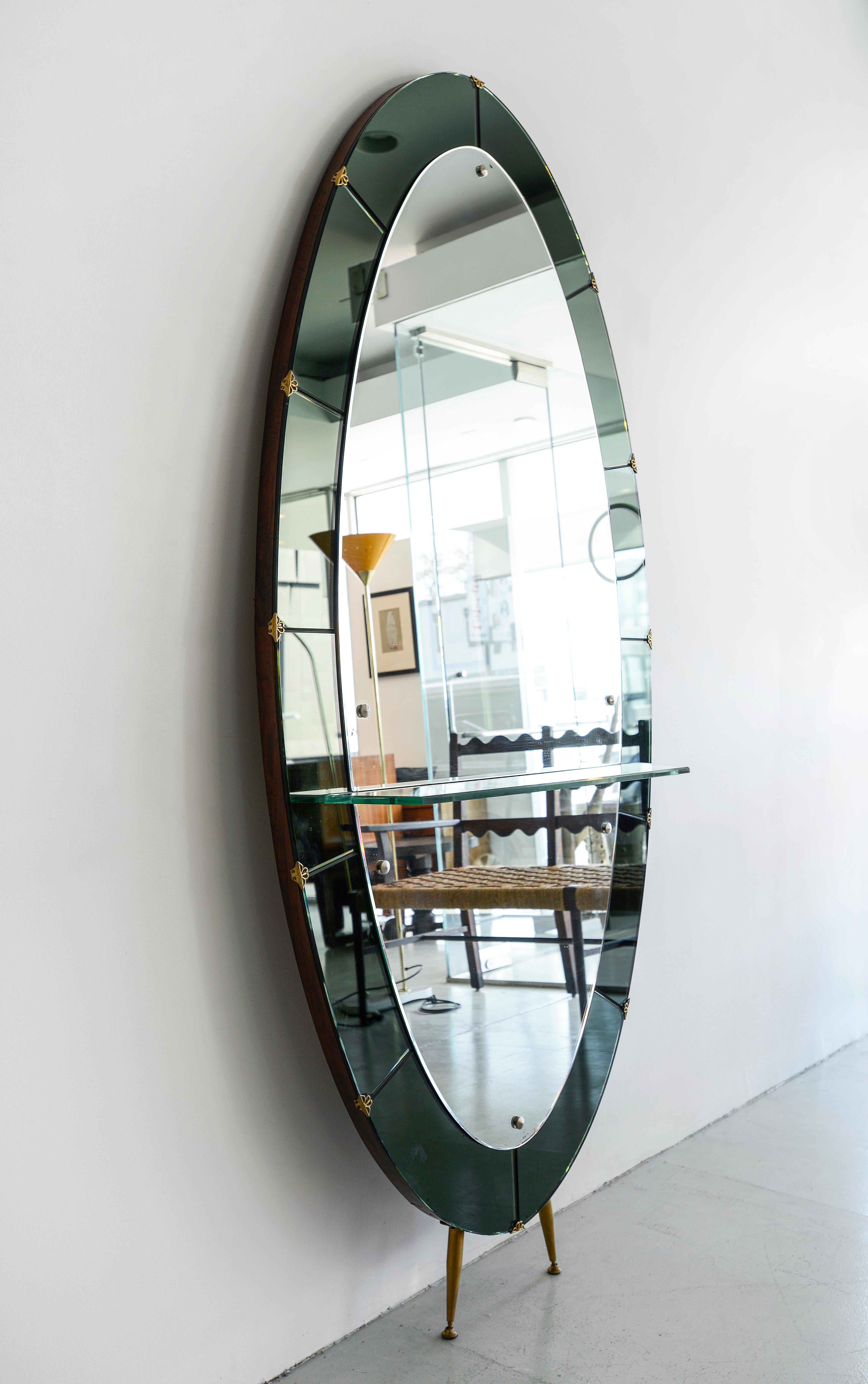 Miroir d'art cristal Bon état - En vente à Beverly Hills, CA