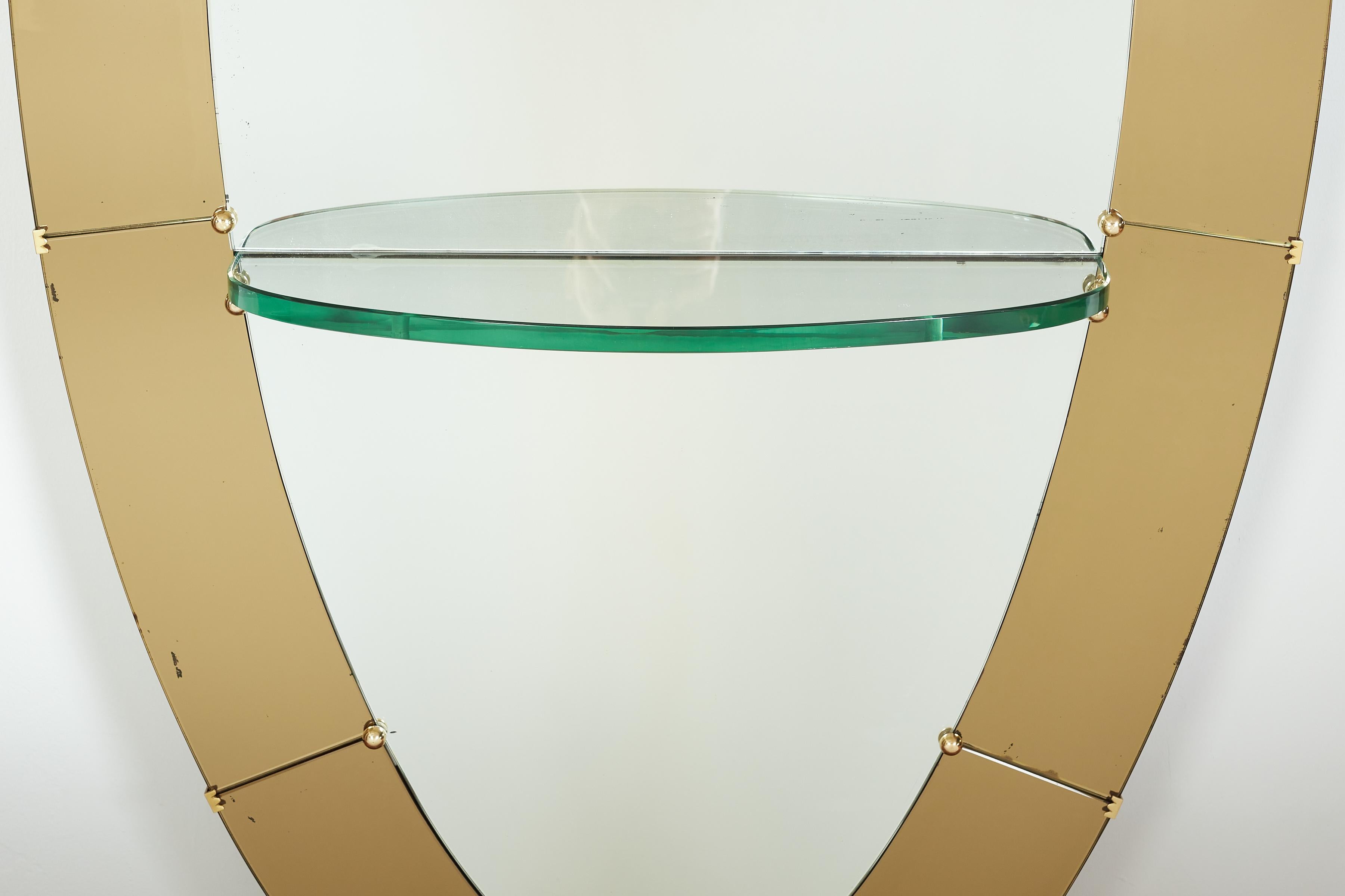 Kristallkunst-Spiegel (Mitte des 20. Jahrhunderts) im Angebot