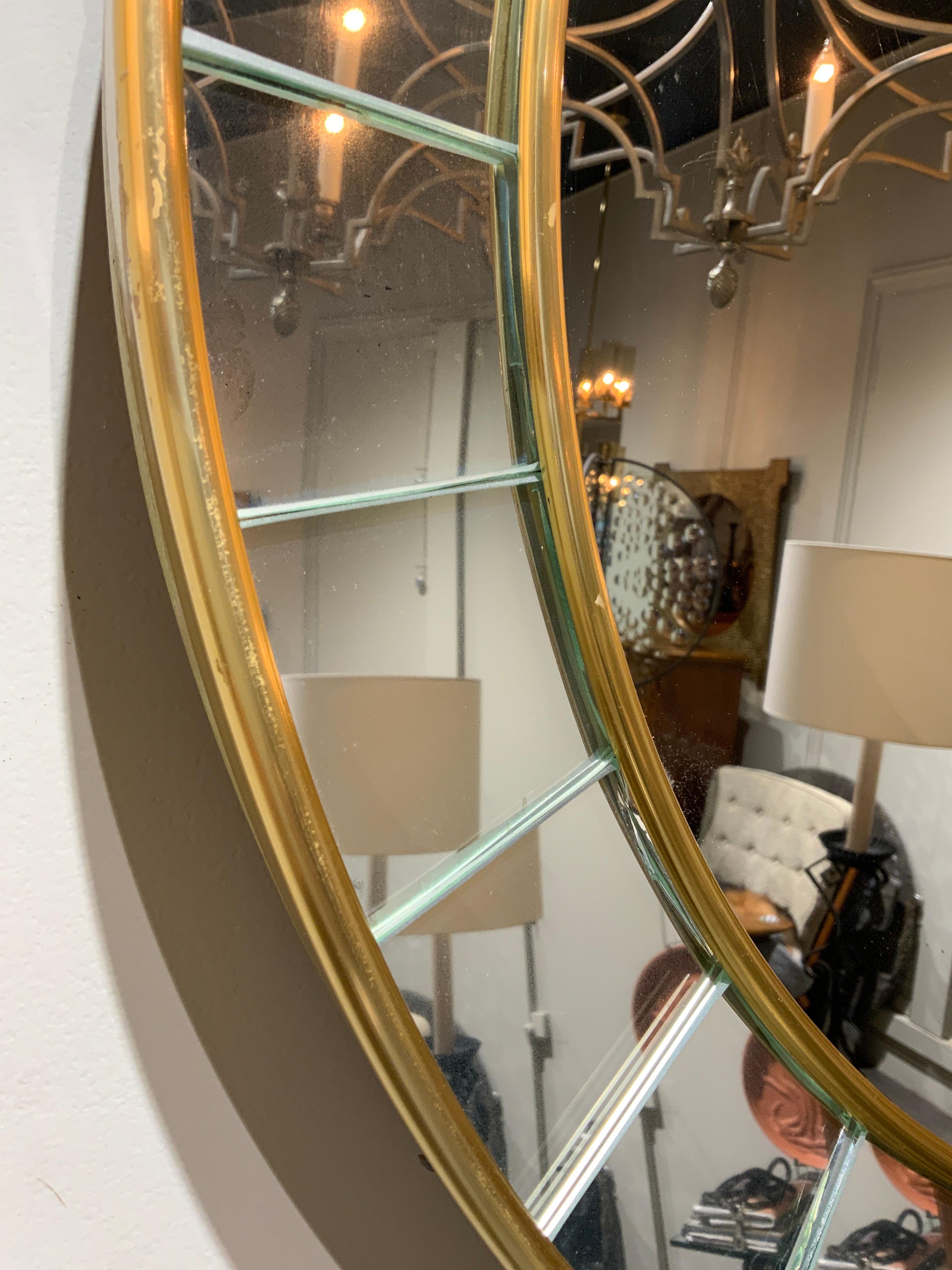 Mid-Century Modern Cristal art mirror Italy 1960 