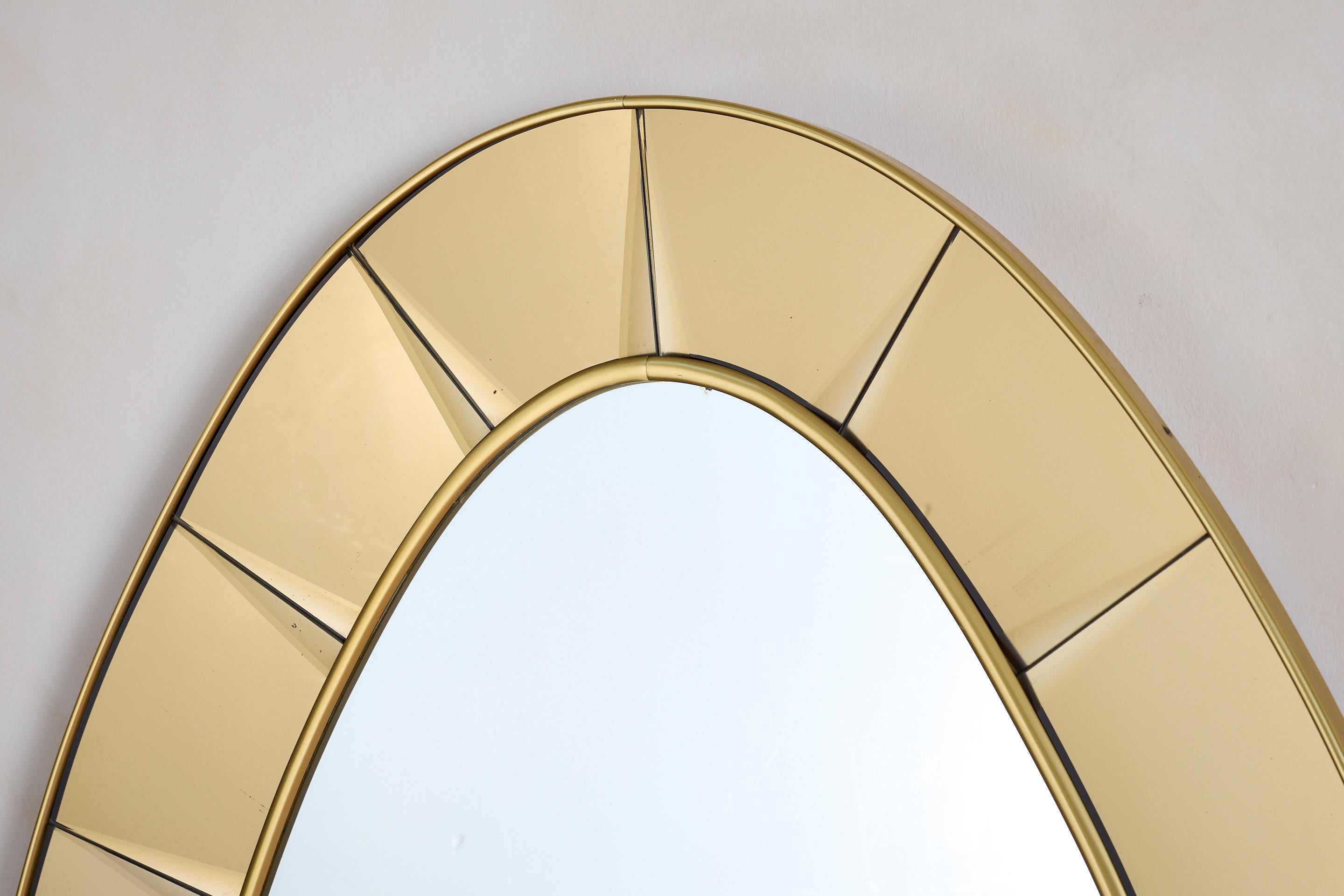 Cristal Art Mirror with Glass Shelf For Sale 9