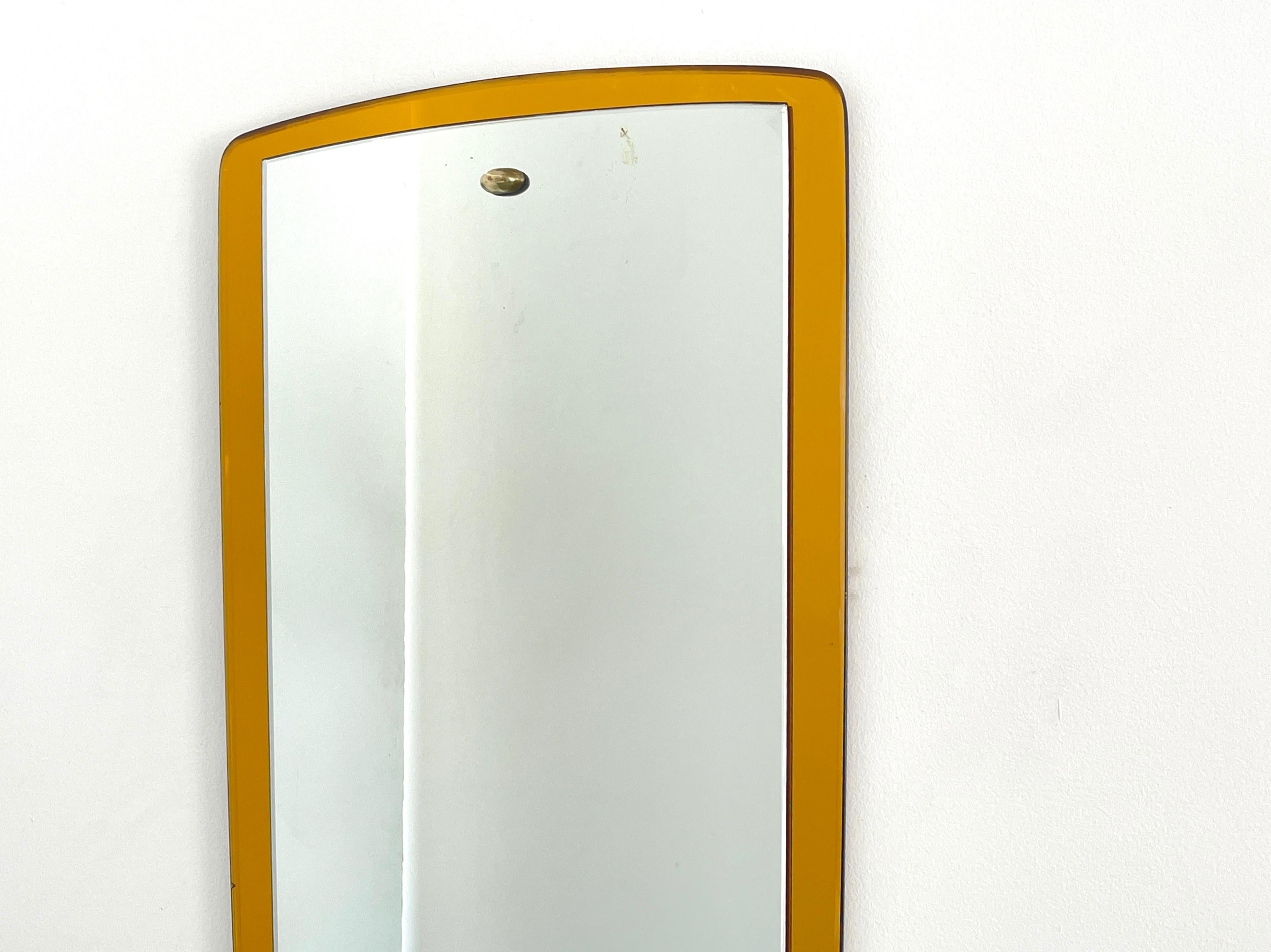 Miroir d'art cristal avec étagère en vente 2