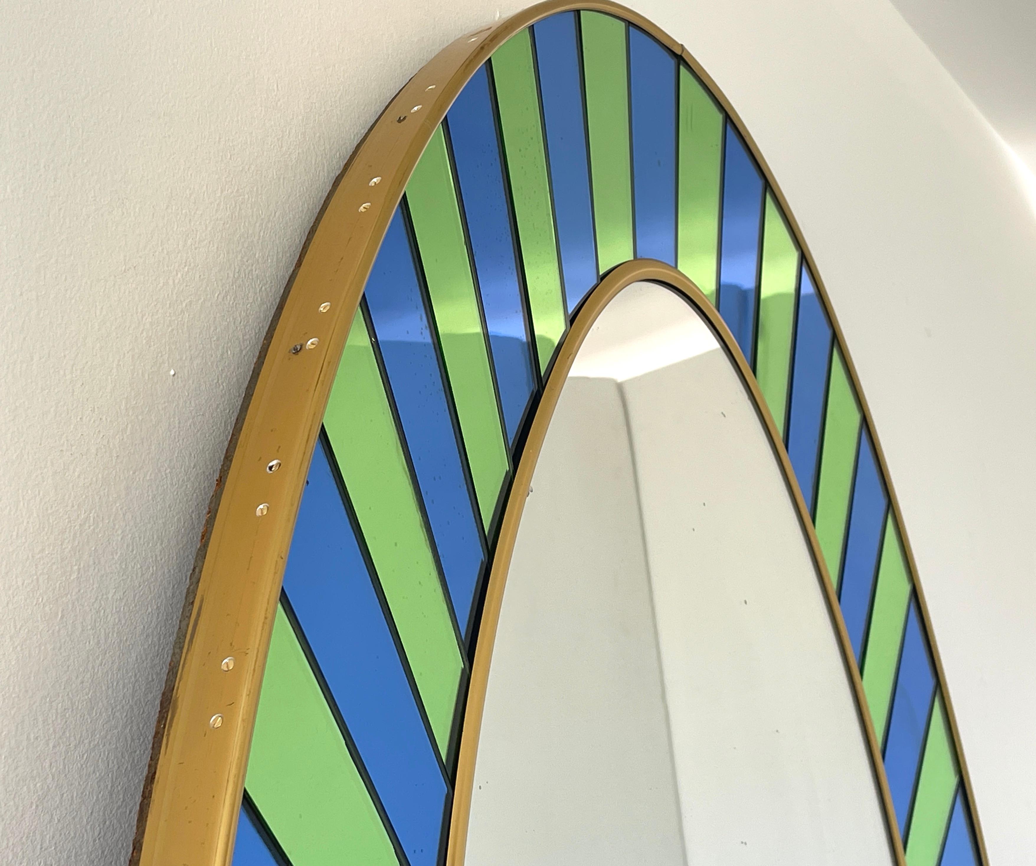 Miroir d'art cristal avec étagère en vente 4