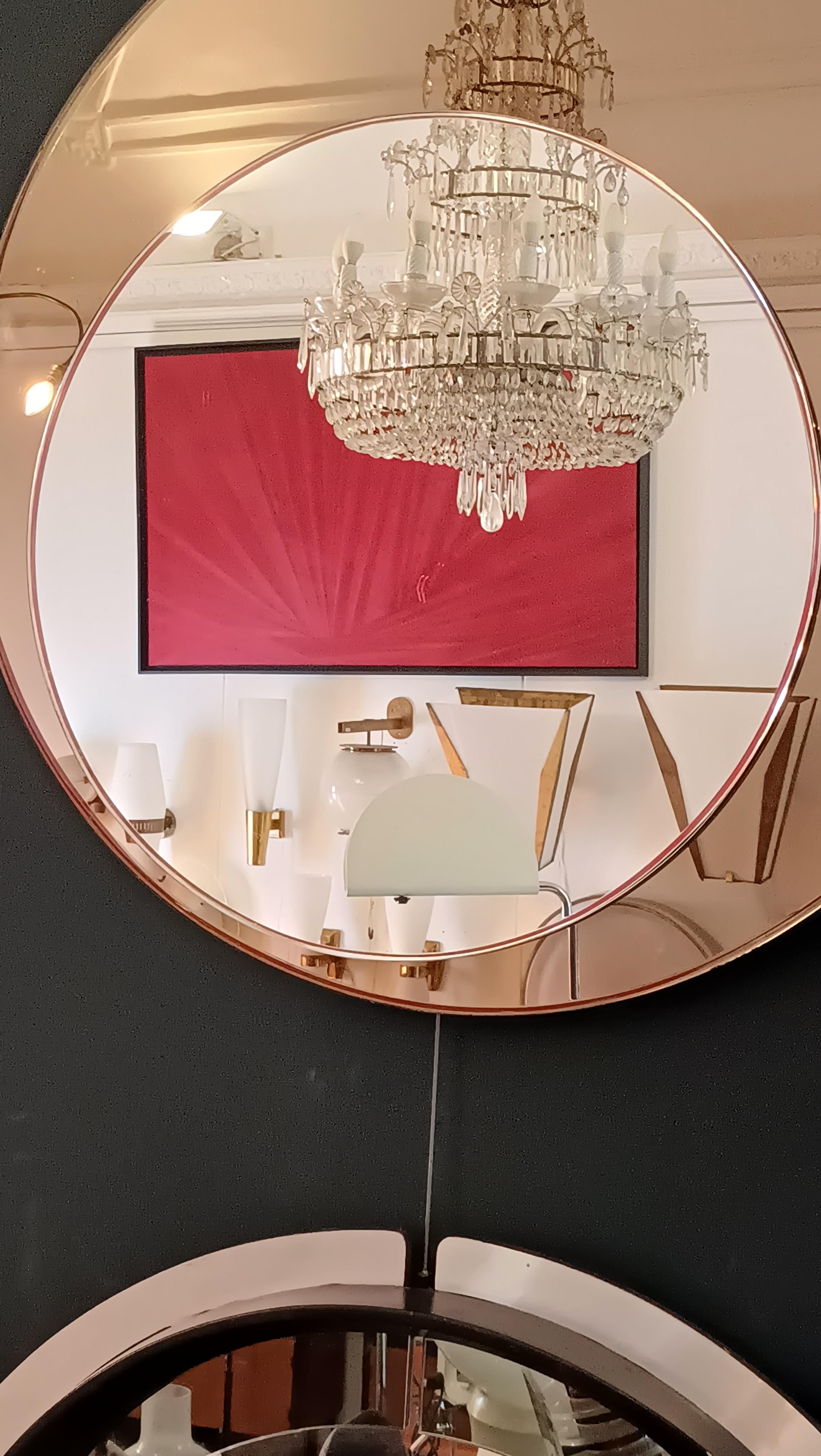 Italian Miroir mural asymétrique Cristal Art, Italie, 1970 en vente