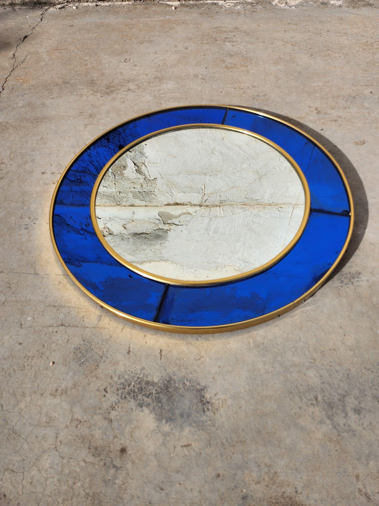 Italian Cristal Art mirror For Sale
