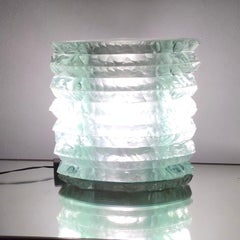 Cristal Art Table Lamp Glass, 1950, Italy