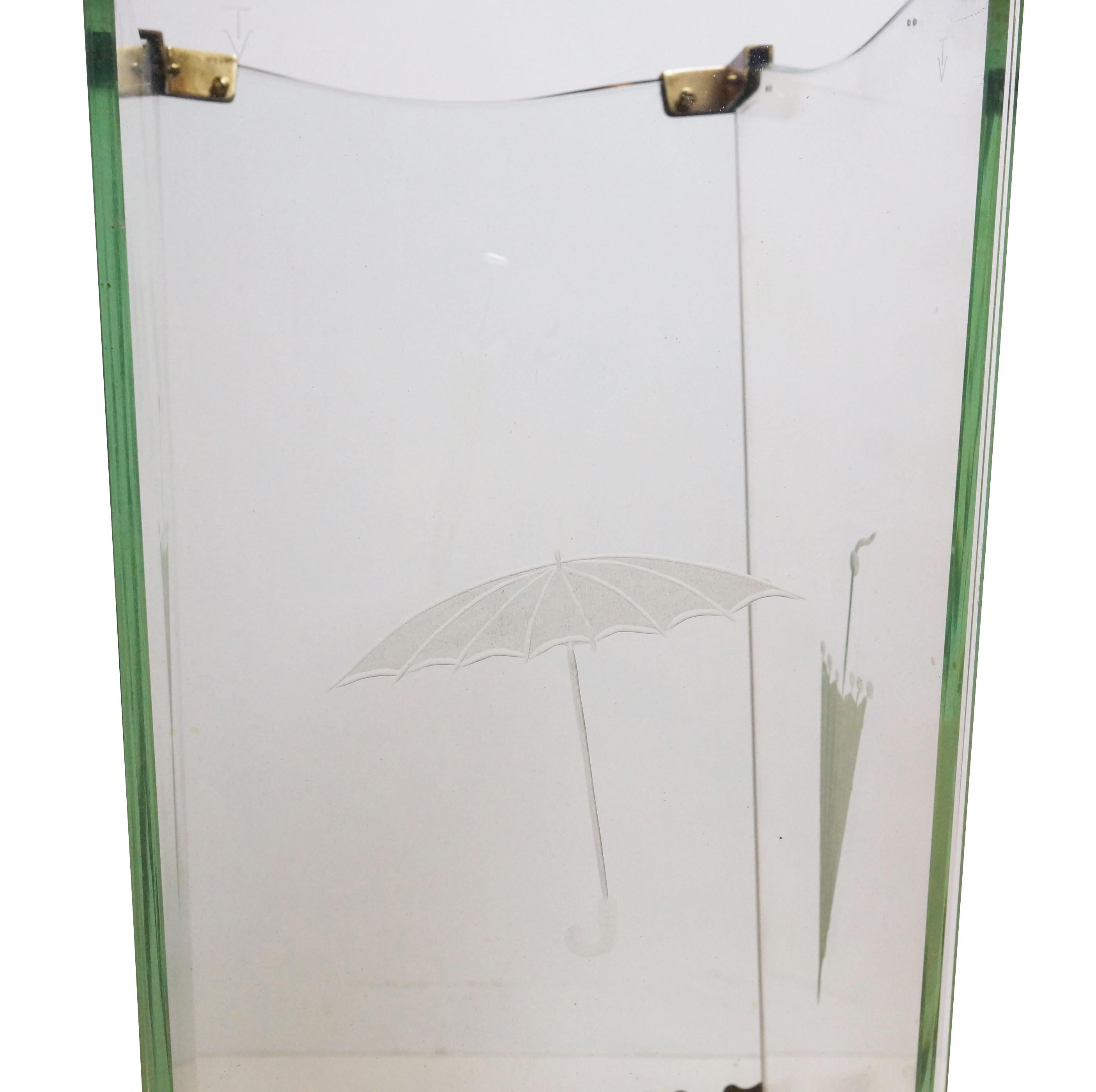 Cristal Art Umbrella Stand, Italy, 1960s In Good Condition For Sale In New York, NY