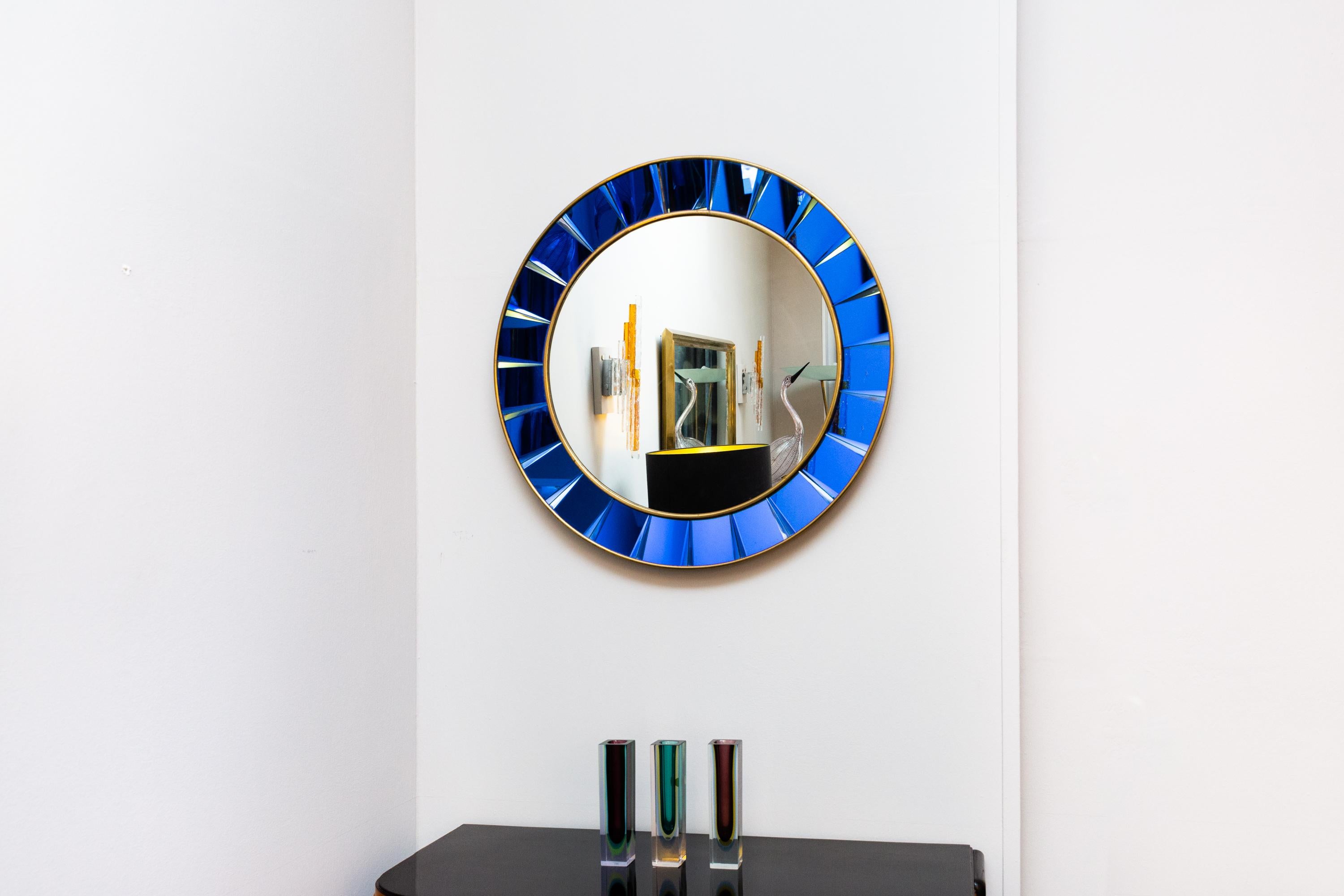 Italian Cristal Art Wall Mirror, Italy, circa 1955