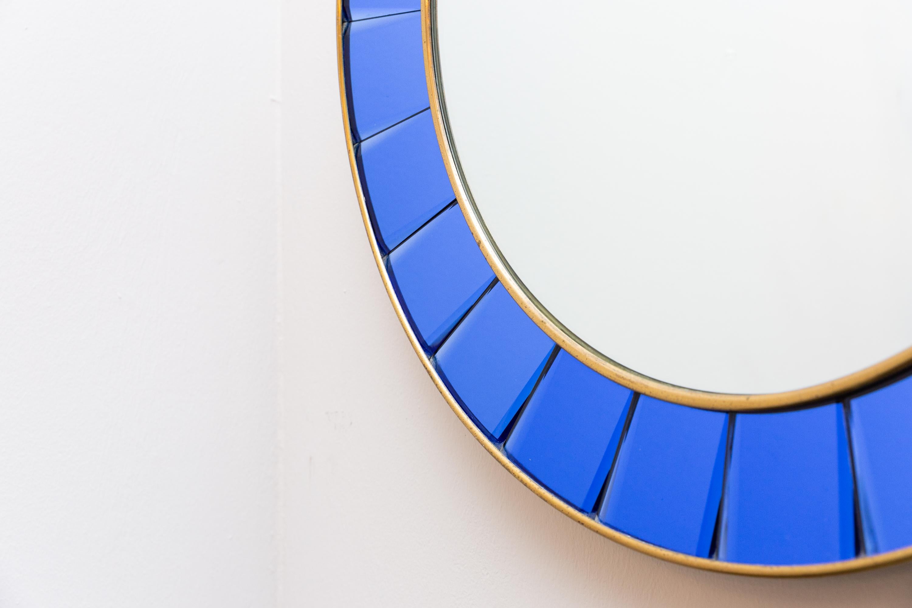 Mid-20th Century Cristal Art Wall Mirror, Italy, circa 1955