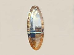 Miroir mural d'art avec console 1960's