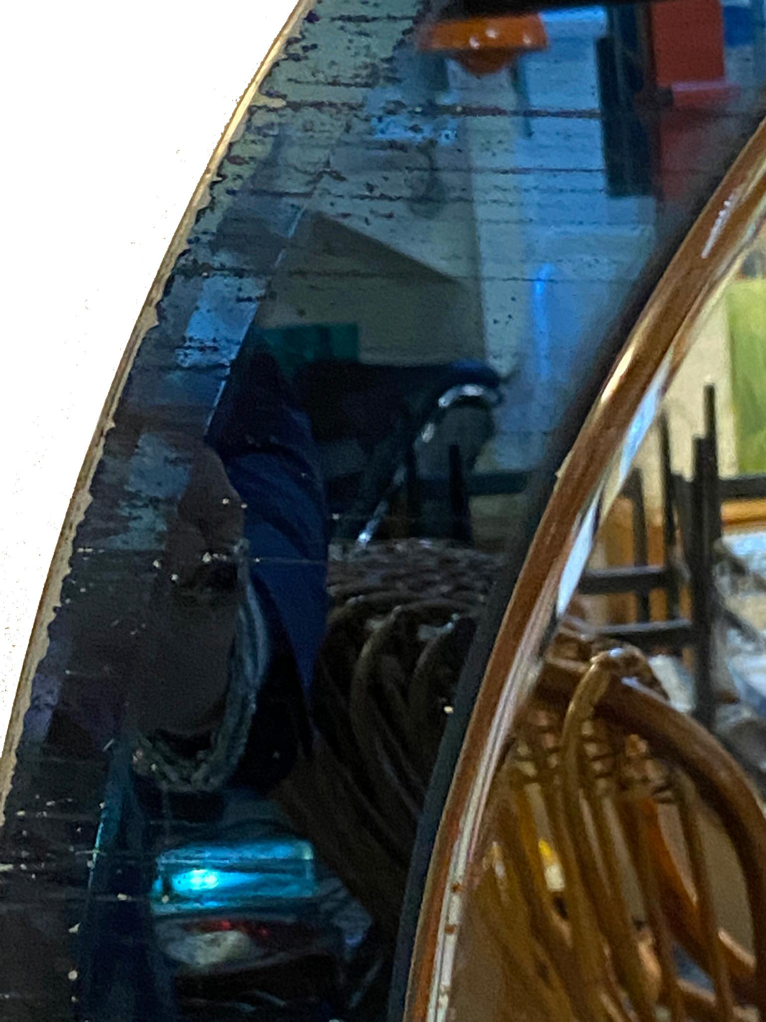 Cristal Art Wall Round Mirror, Italy, 1960s In Good Condition In Naples, IT