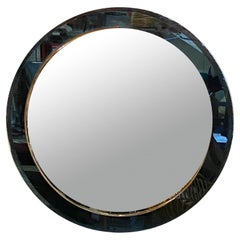 Used Cristal Art Wall Round Mirror, Italy, 1960s