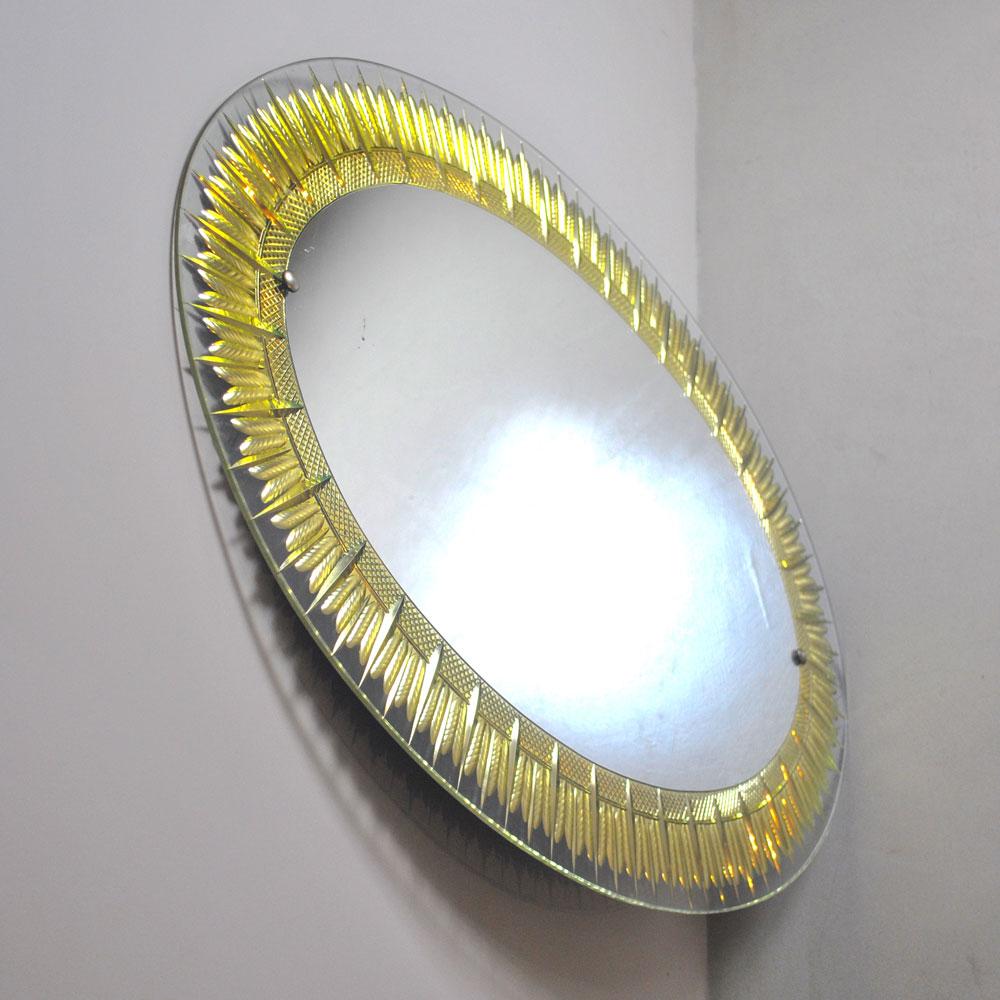Mirror Cristal Arte an Italian Midcentury Mirro from the 1950s