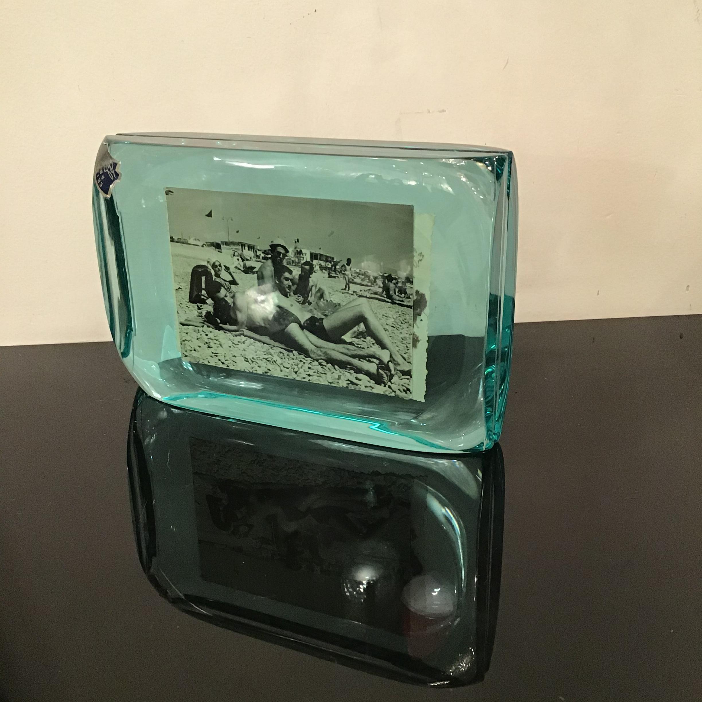 Italian Cristal Arte Frame Glass Vertical and Orizontal 1950 Italy