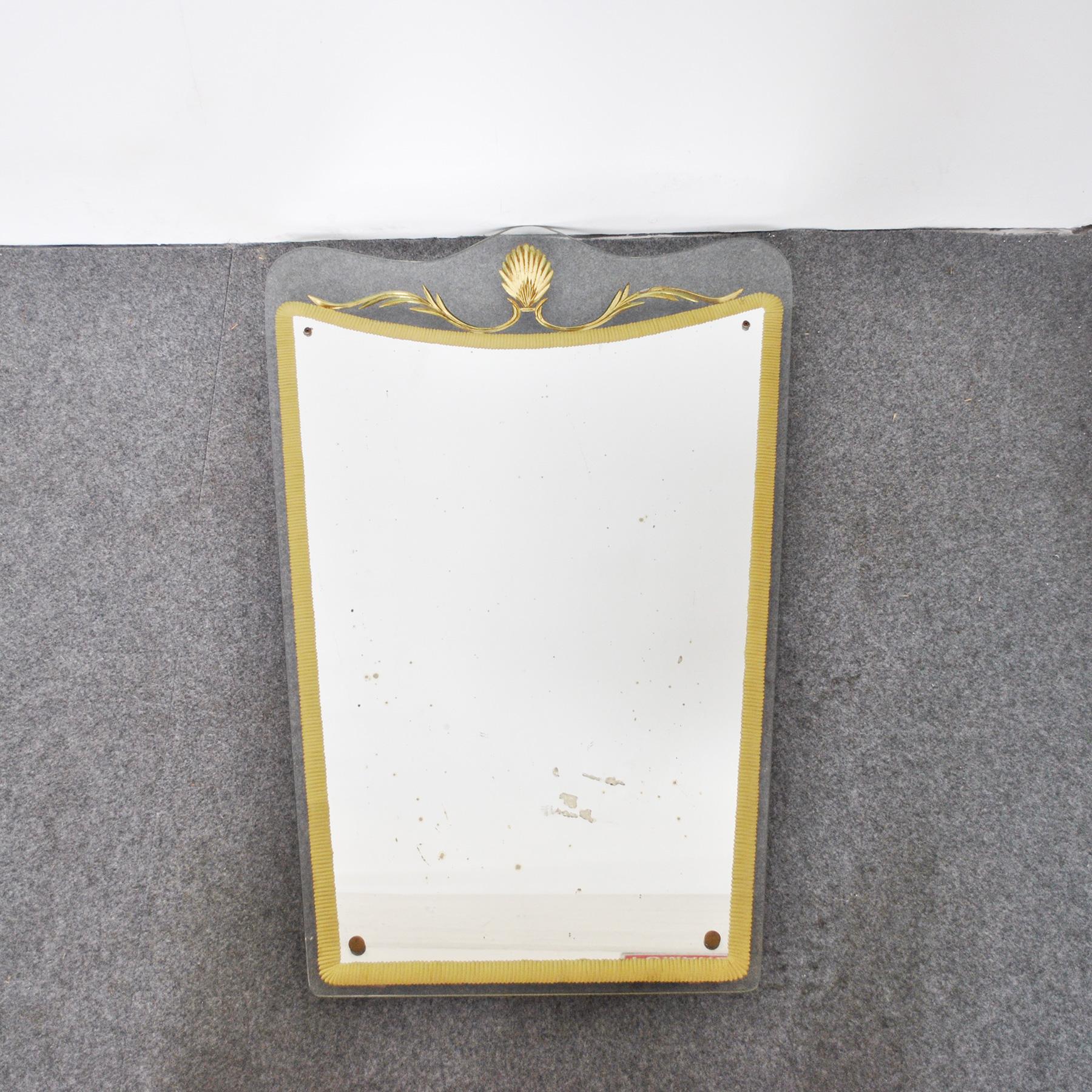 Cristal Arte Italian Midcentury Mirror 50's In Good Condition For Sale In bari, IT