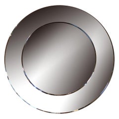 Cristal Arte Midcentury Italian Smoked Wall Mirror, 1960