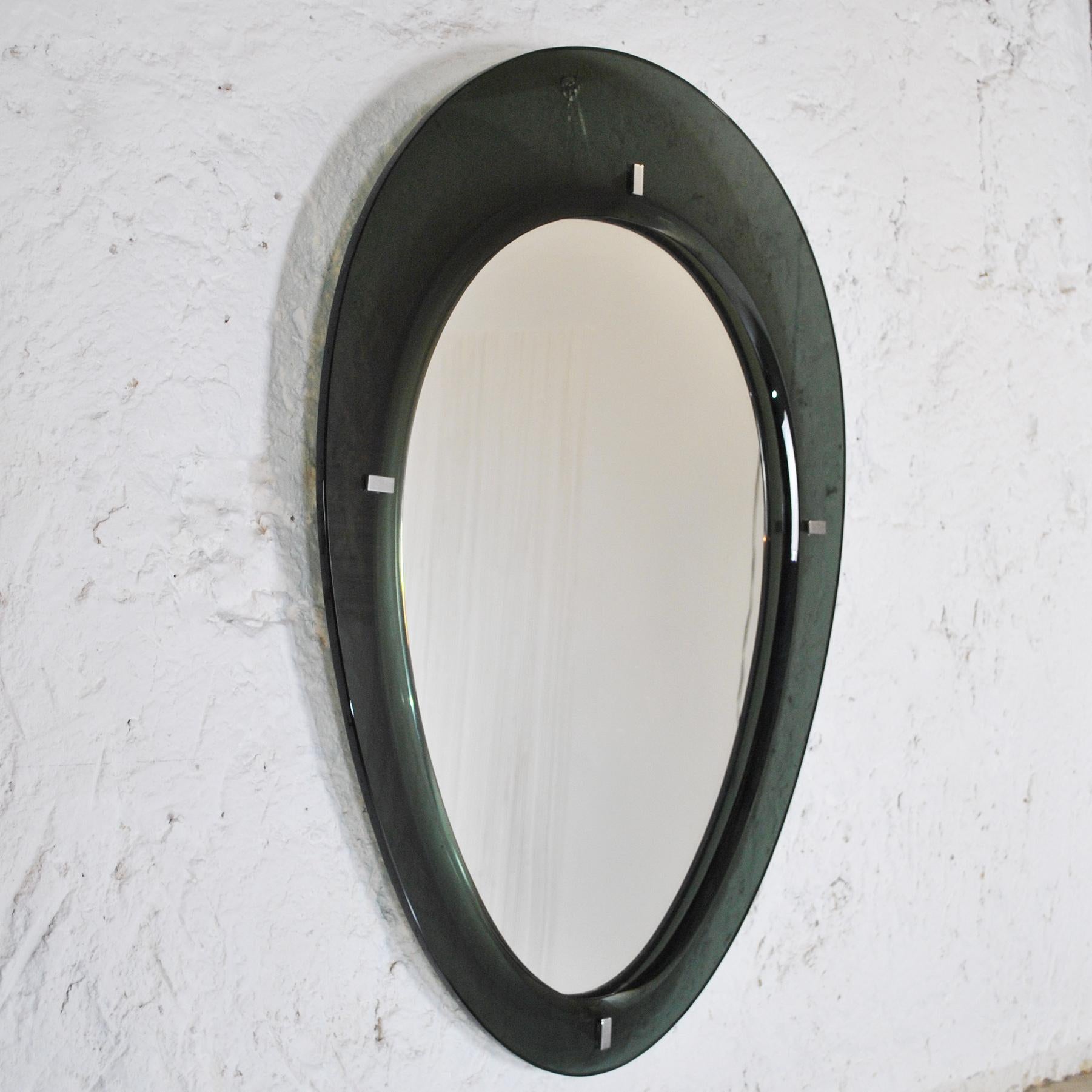 Mid-Century Modern Cristal Arte Mirror 50's For Sale