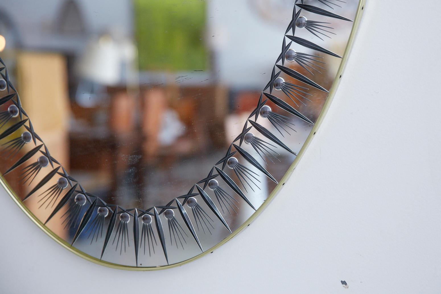 Italian Cristal Arte Mirror