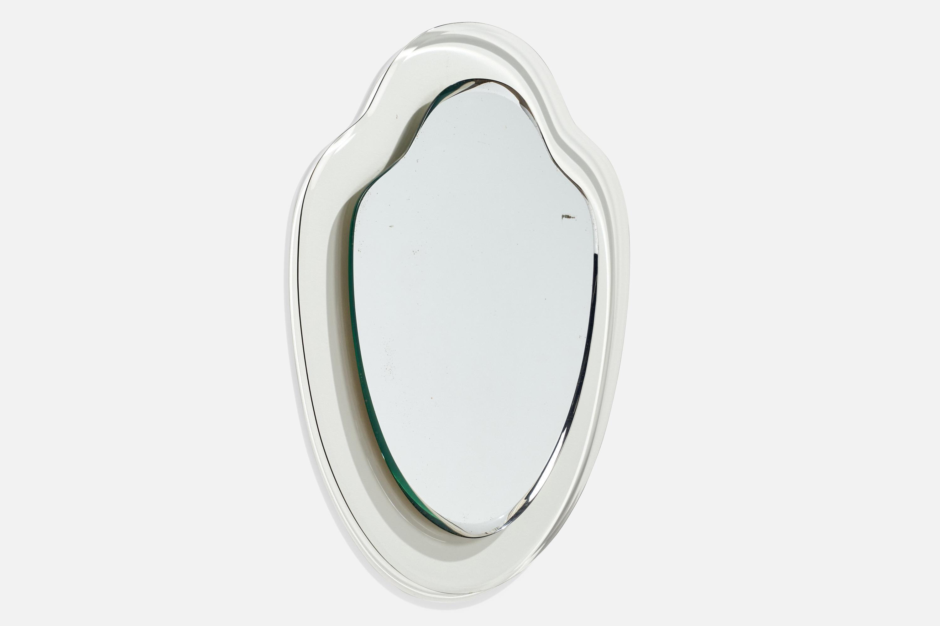 Italian Cristal Arte, Mirror, Glass, Italy, 1960s