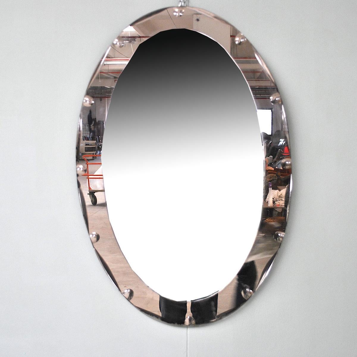 A must. An icon of Cristal Arte mirror production Italian midcentury, 1950s.