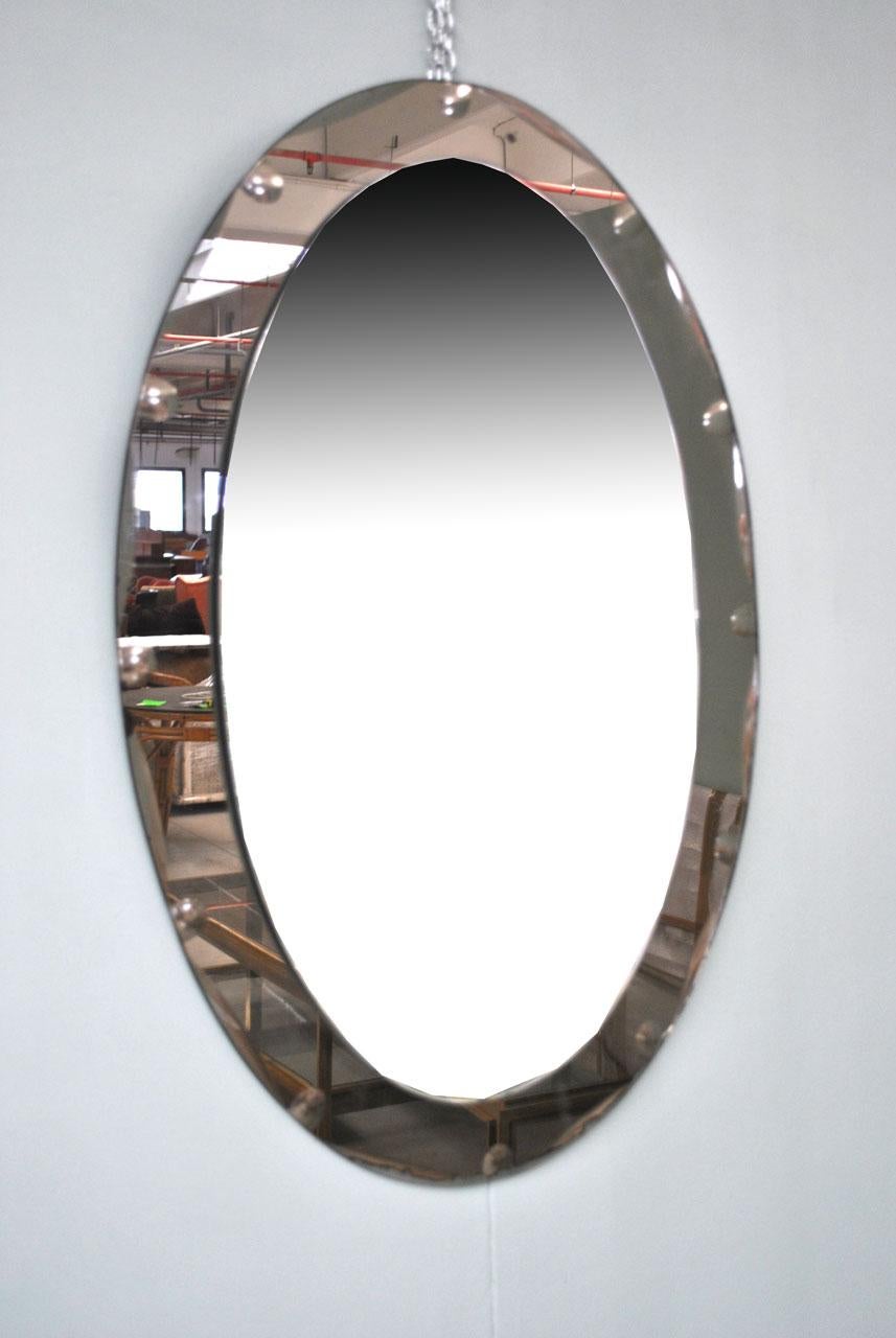 Cristal Arte Mirror Italian Midcentury, 1950s In Good Condition For Sale In bari, IT