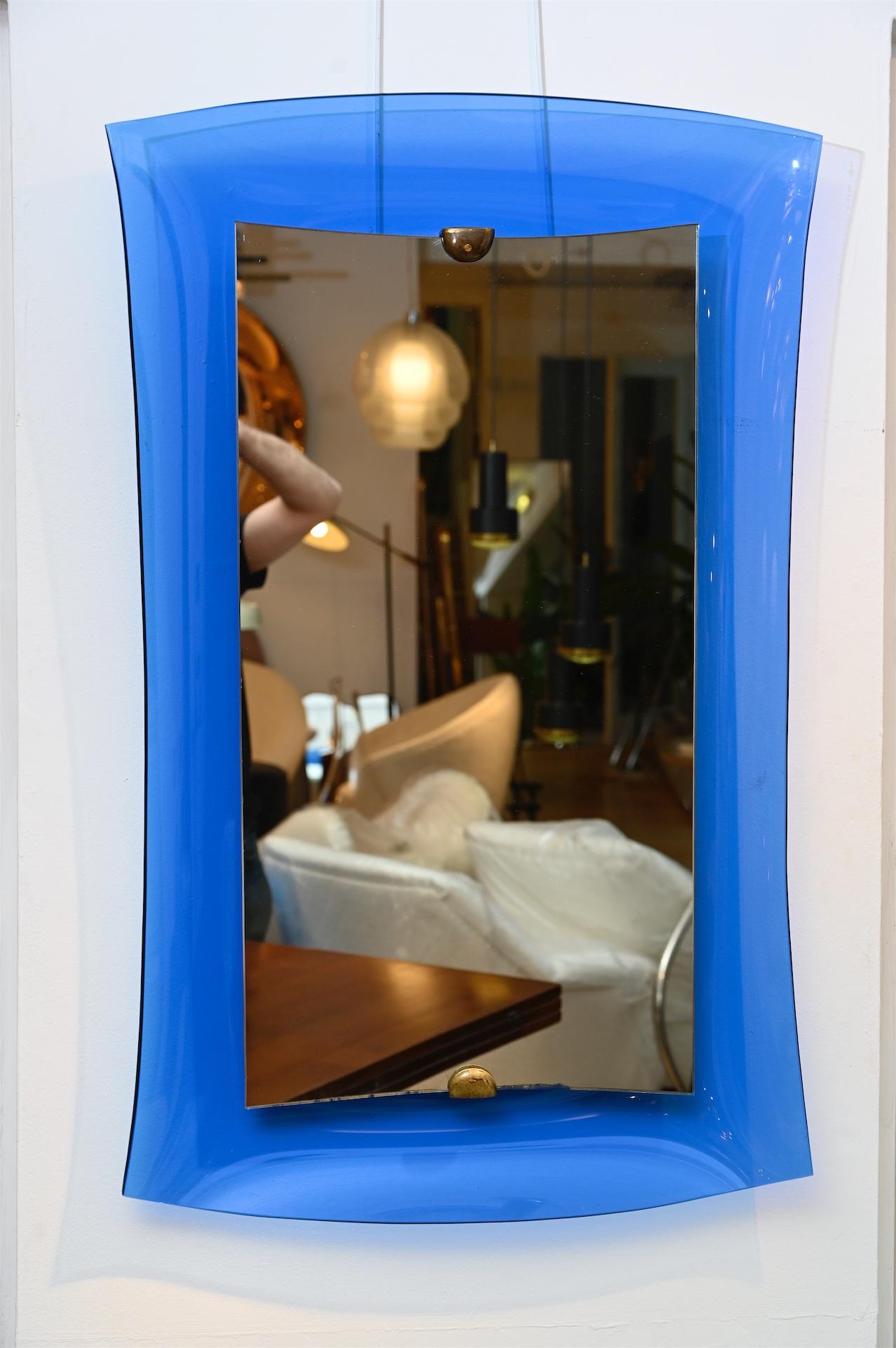 Mid-Century Modern Cristal Arte Mirror, Italy, circa 1950