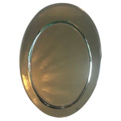 Cristal Arte Mirror Metal Crome Wood Mirrored Glass 1970 Italy