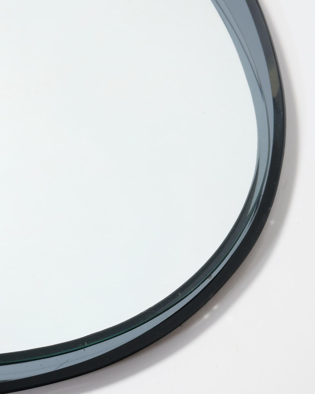 Cristal Arte, Miroir ovale en vente 1