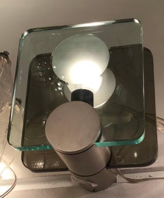 Cristal Arte Sconces Glass Metal Crome, 1960, Italy
