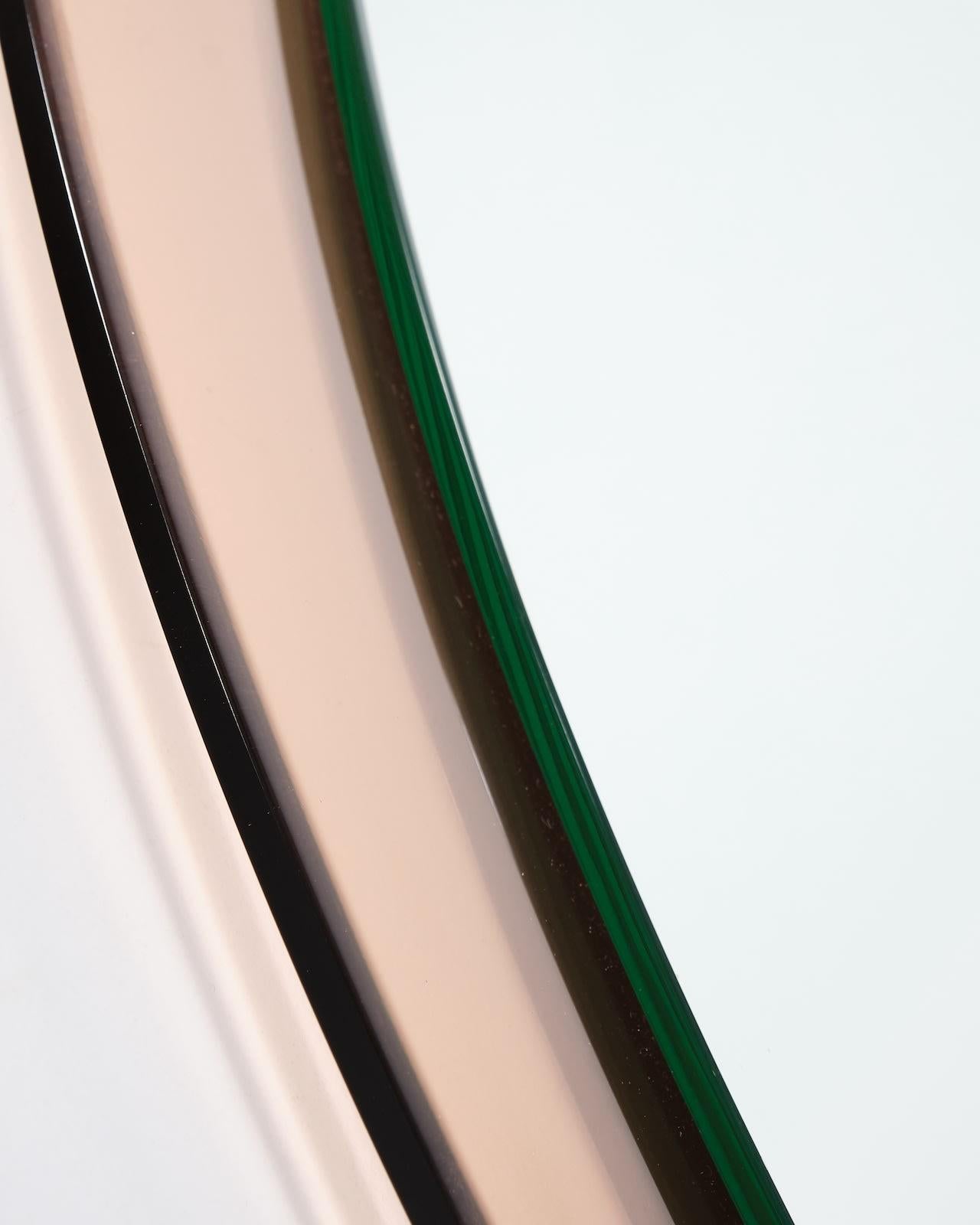20th Century Cristal Arte, Teardrop mirror For Sale