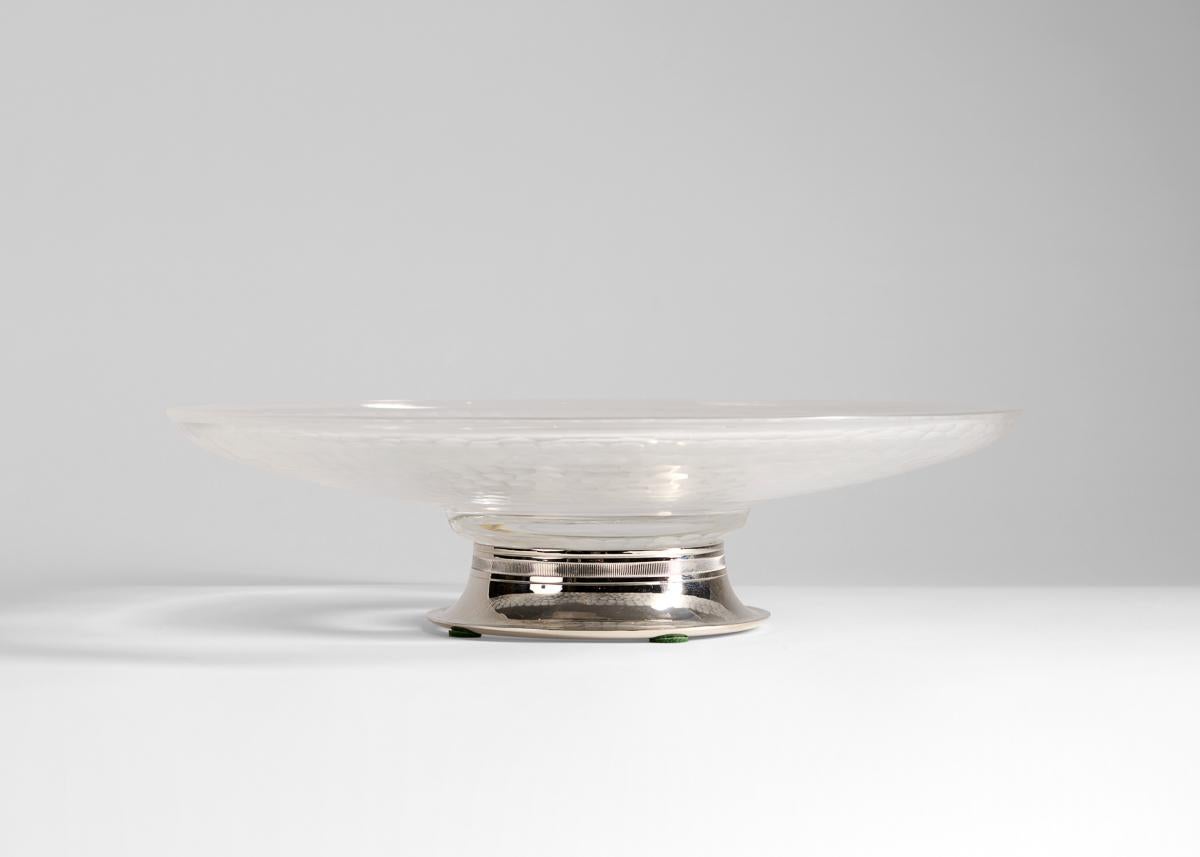 French Cristal Benito, Handcut Crystal Dish, France, 2023 For Sale
