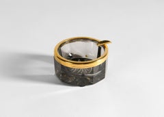 Cristal Benito, No 53 - Facet, Handcut  Crystal Ashtray, France, 2023