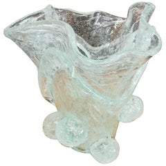 Cristal Blown Glass Italian Vase
