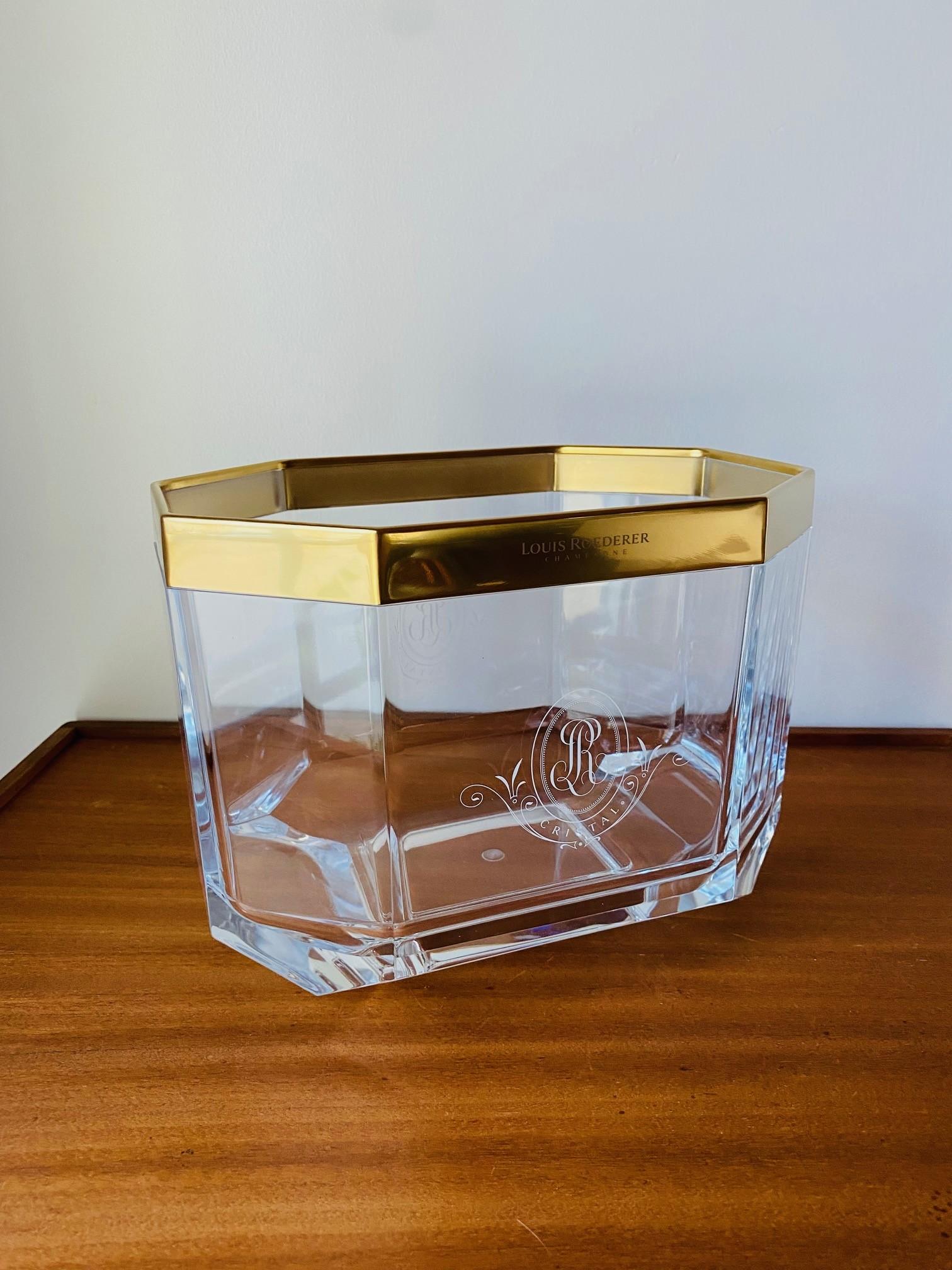 Cristal Champagne Lucite Ice Bucket by Louis Roederer 1
