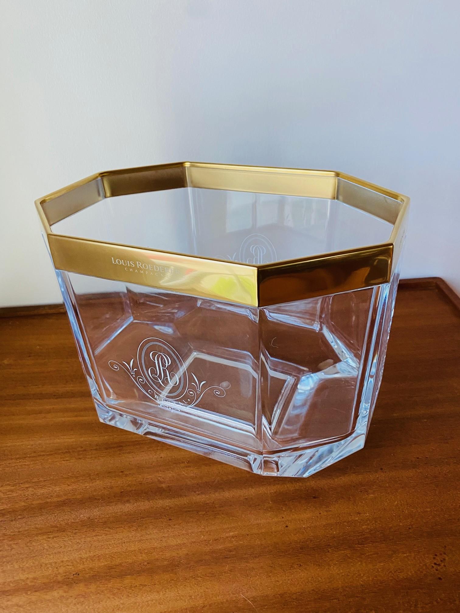 Cristal Champagne Lucite Ice Bucket by Louis Roederer 2