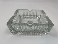Cristal D'Arques Crystal Ashtray Trinket Dish France Cut Glass Square Catchall