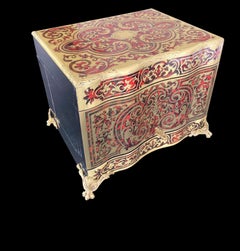 Cristal De Baccarat - Liquor Cellar In Boulle Napoleon III Marquetry