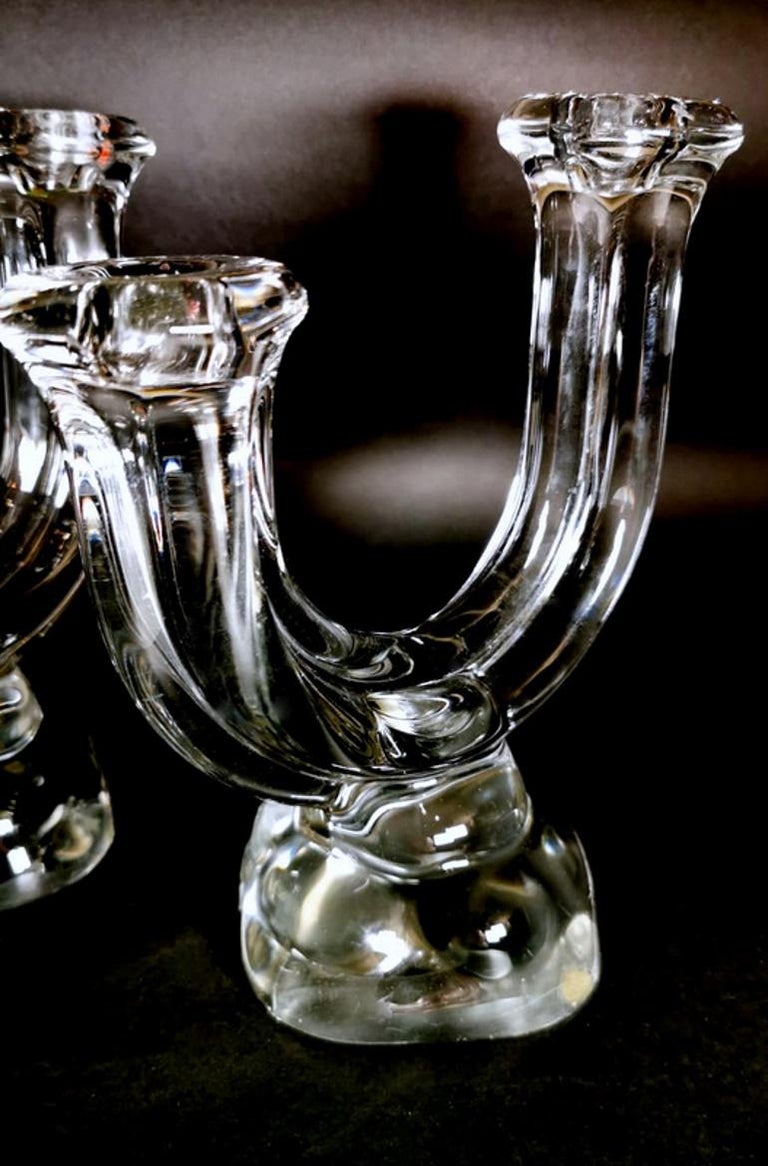 Cristal De Vannes 'Daum' Pair of French Crystal Candle Holders at 1stDibs |  vannes cristal, daum vannes le chatel, image size:768x1166
