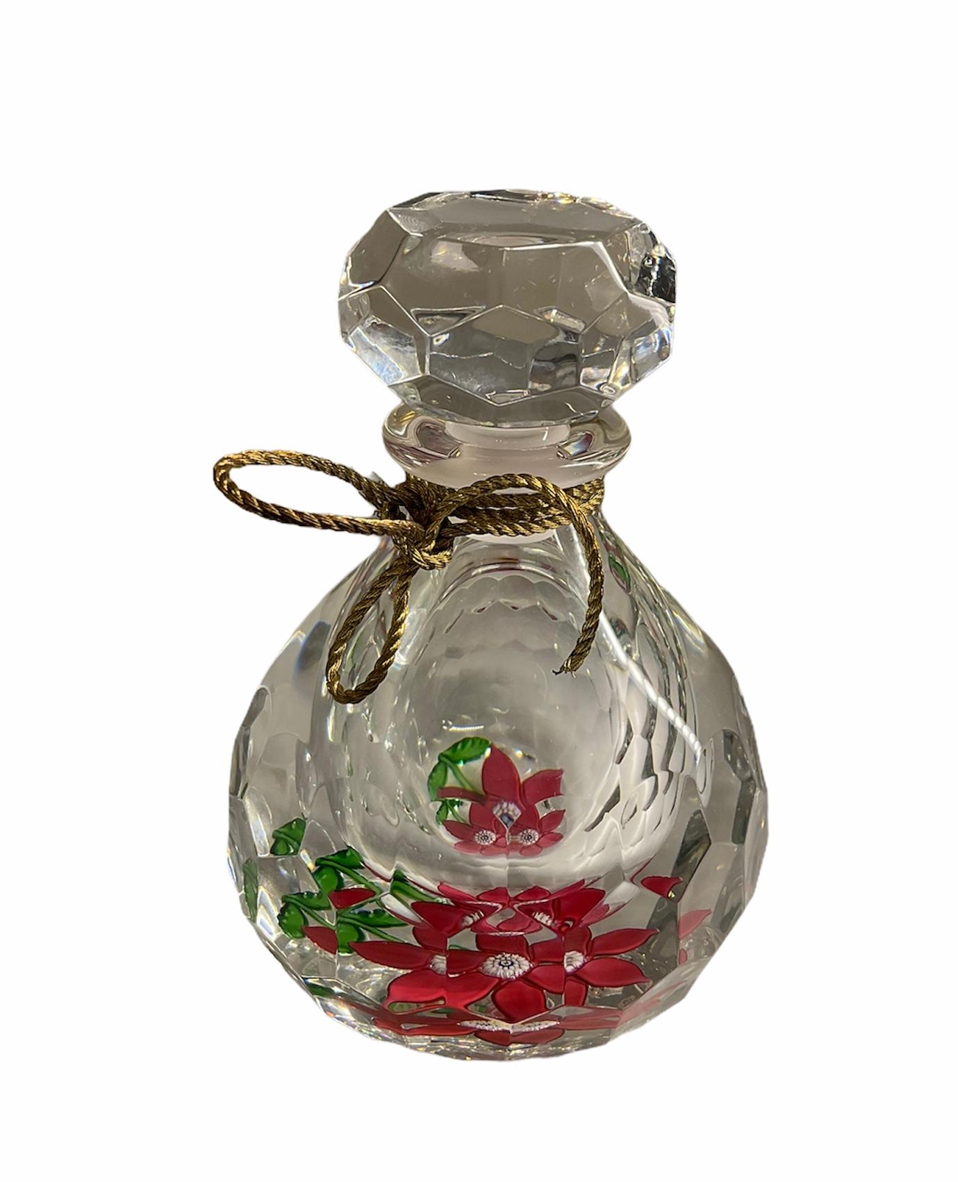 20th Century Cristal Saint Louis Ivoire de Balmain Collectible Perfume Decanter/Bottle For Sale