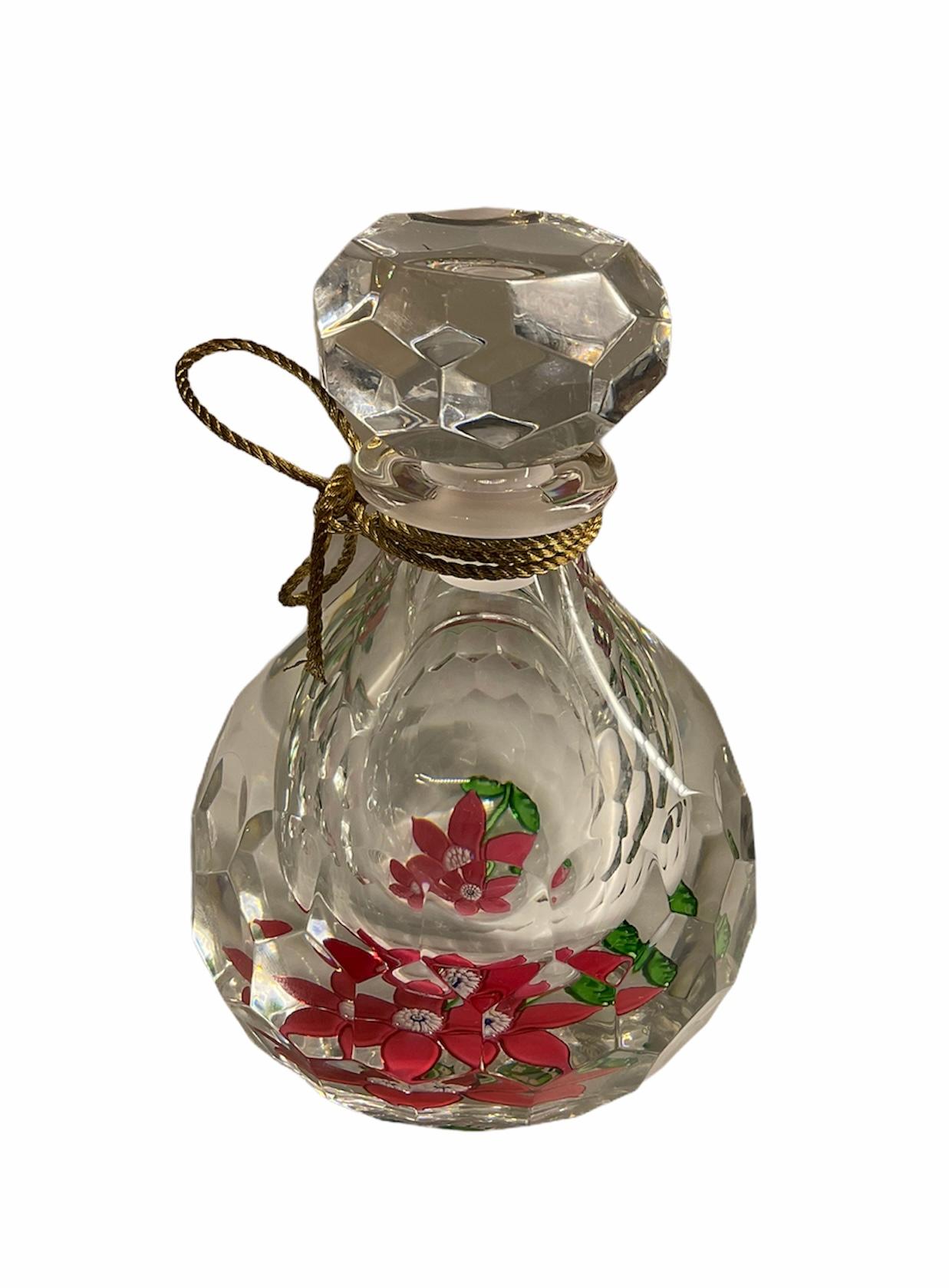 Crystal Cristal Saint Louis Ivoire de Balmain Collectible Perfume Decanter/Bottle For Sale