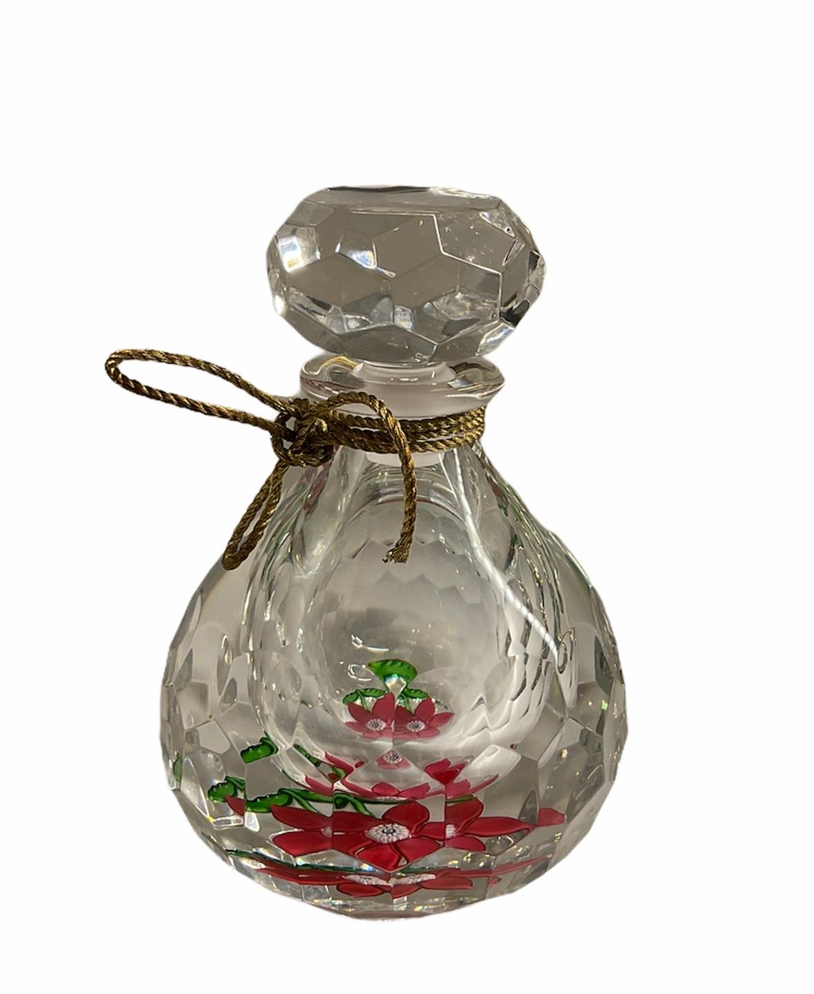 Faceted Cristal Saint Louis Ivoire de Balmain Collectible Perfume Decanter/Bottle For Sale