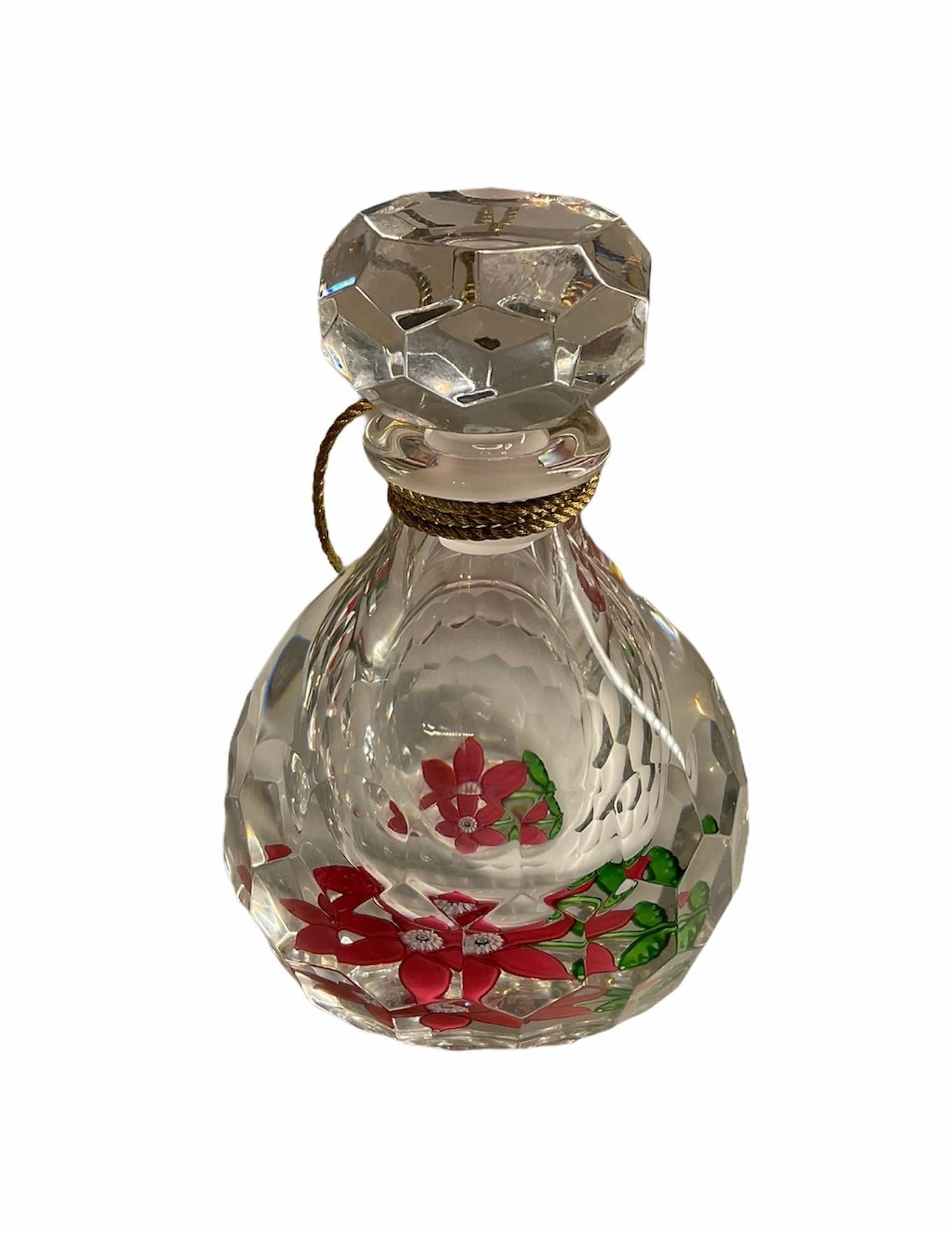 Cristal Saint Louis Ivoire de Balmain Collectible Perfume Decanter/Bottle In Good Condition For Sale In Guaynabo, PR