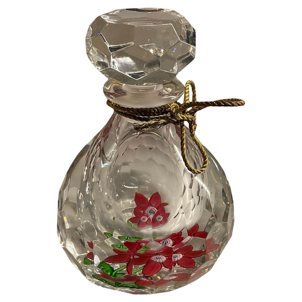 Carafe/boîte de parfum de collection en cristal Saint Louis ivoire de Balmain
