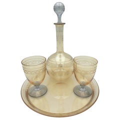 Cristal "Tête à Tête" Liquor Service, 19th Century